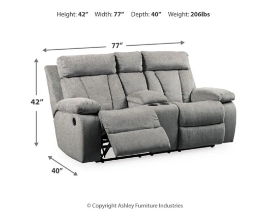 Mitchiner Reclining Loveseat with Console - Image 5