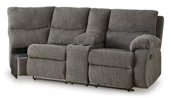 Museum Right-Arm Facing Reclining Loveseat with Console - Image 3