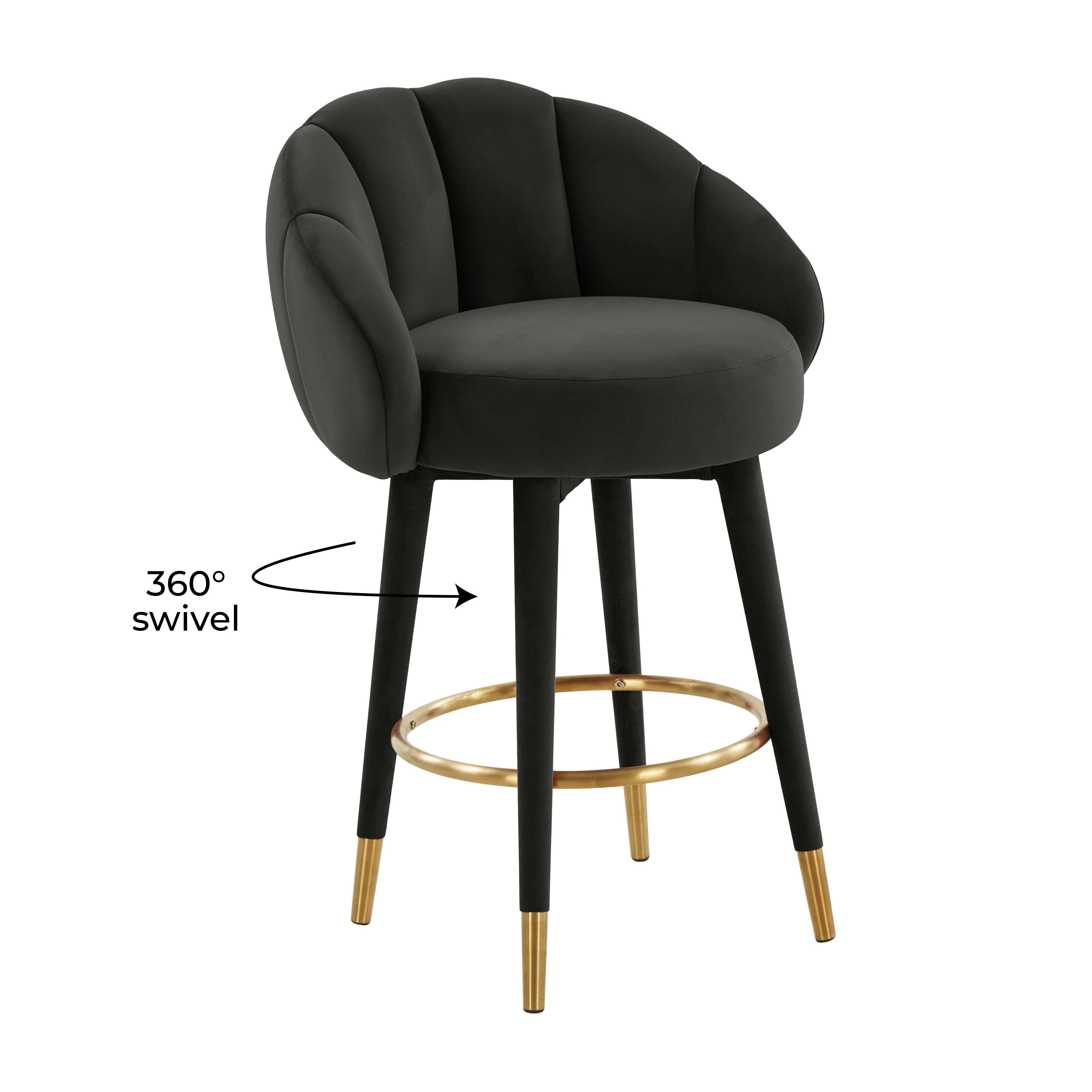 Myla Black Swivel Counter Stool - Image 8