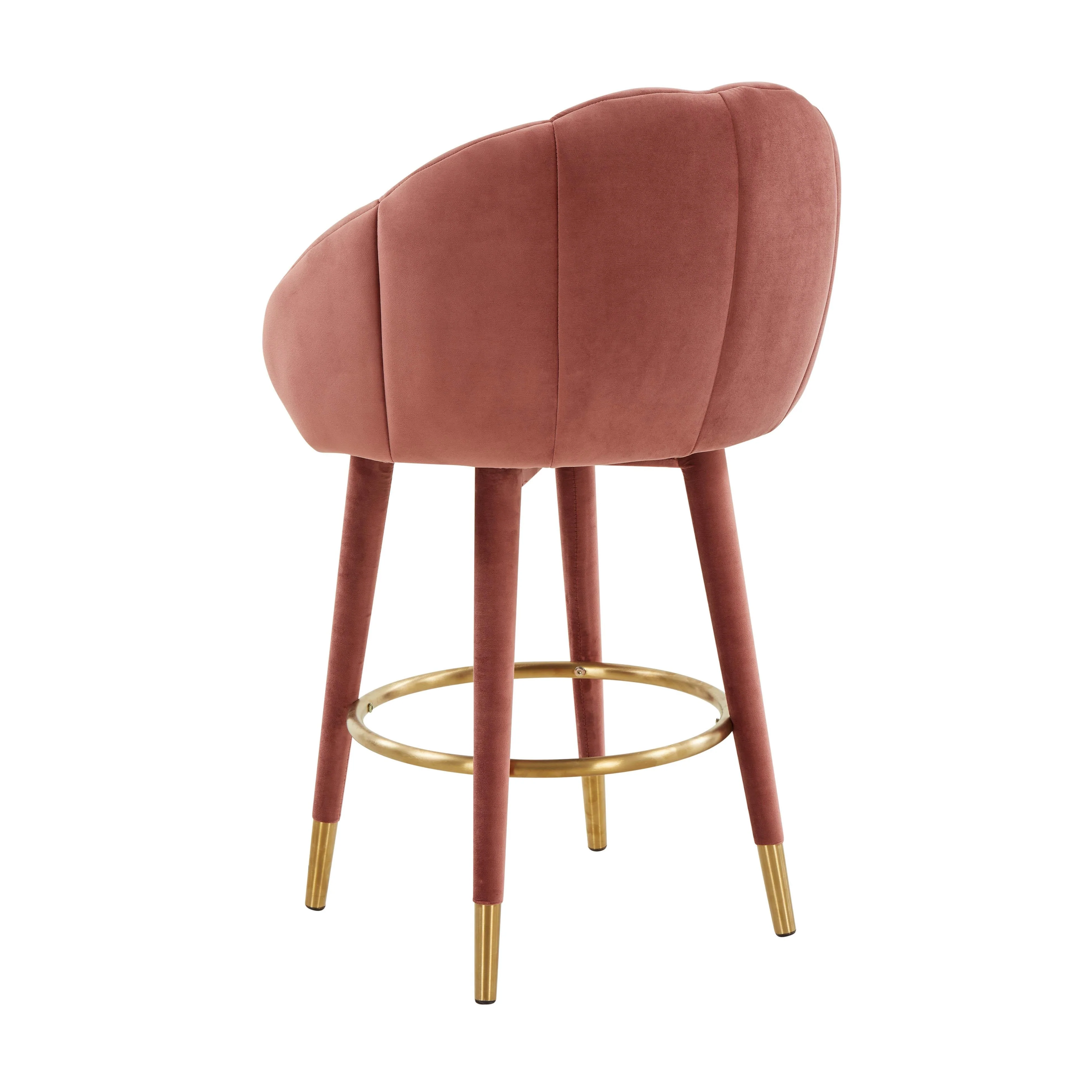 Myla Salmon Swivel Counter Stool - Image 5