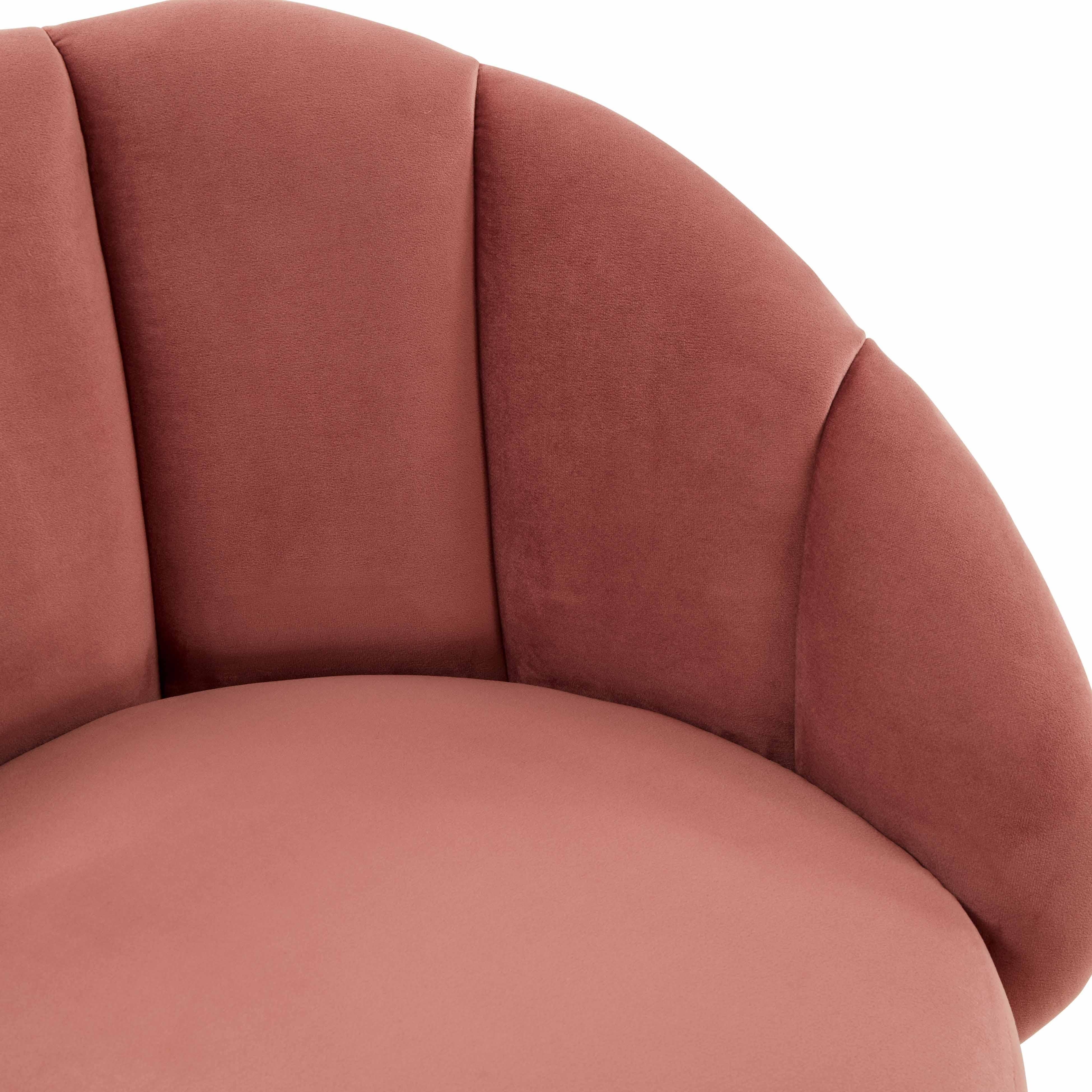Myla Salmon Swivel Counter Stool - Image 6