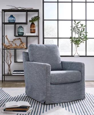 Nenana Next-Gen Nuvella Swivel Glider Accent Chair - Image 2