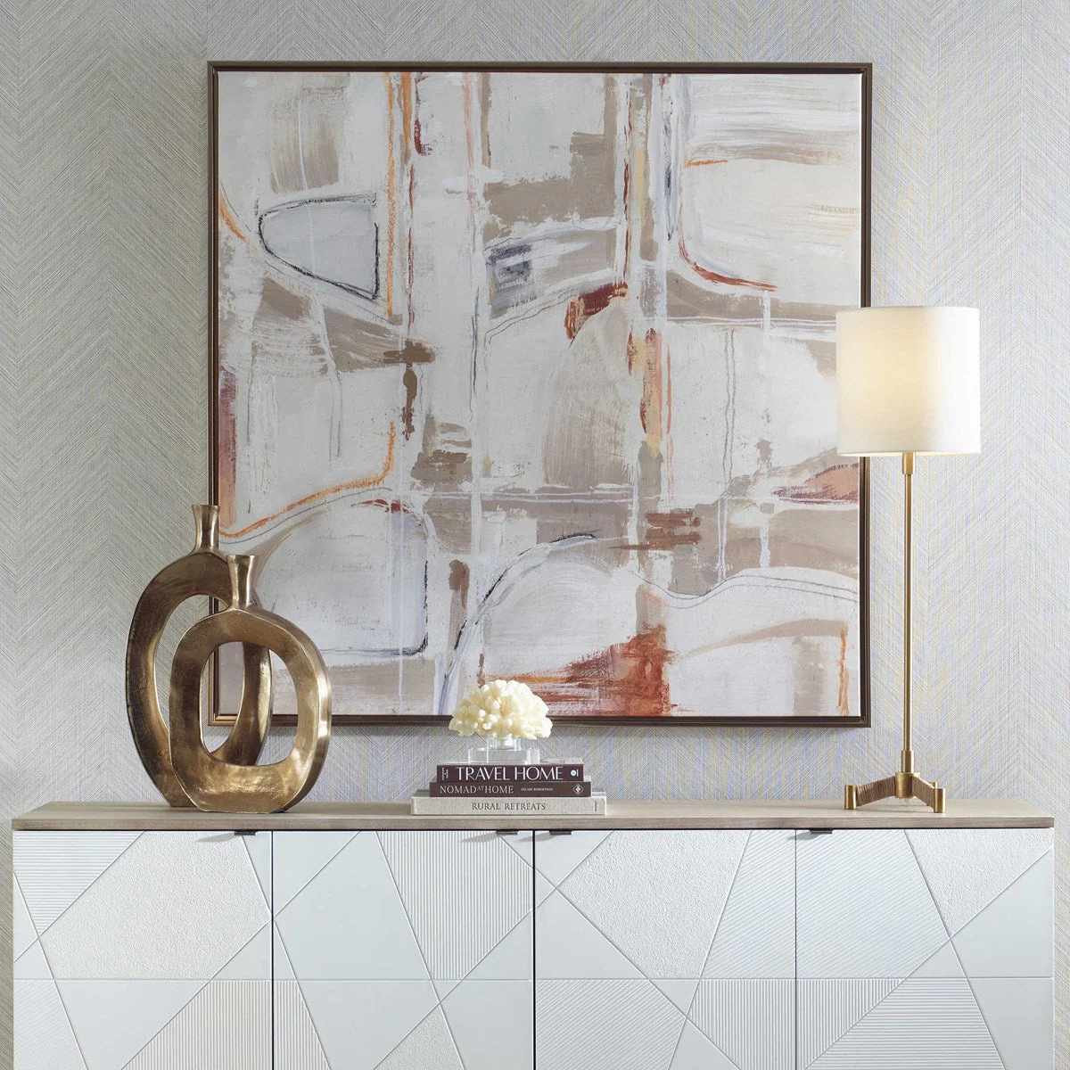 Neutral Nirvana Abstract Canvas Art - Image 14
