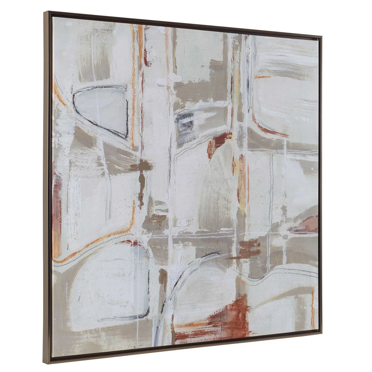 Neutral Nirvana Abstract Canvas Art - Image 15