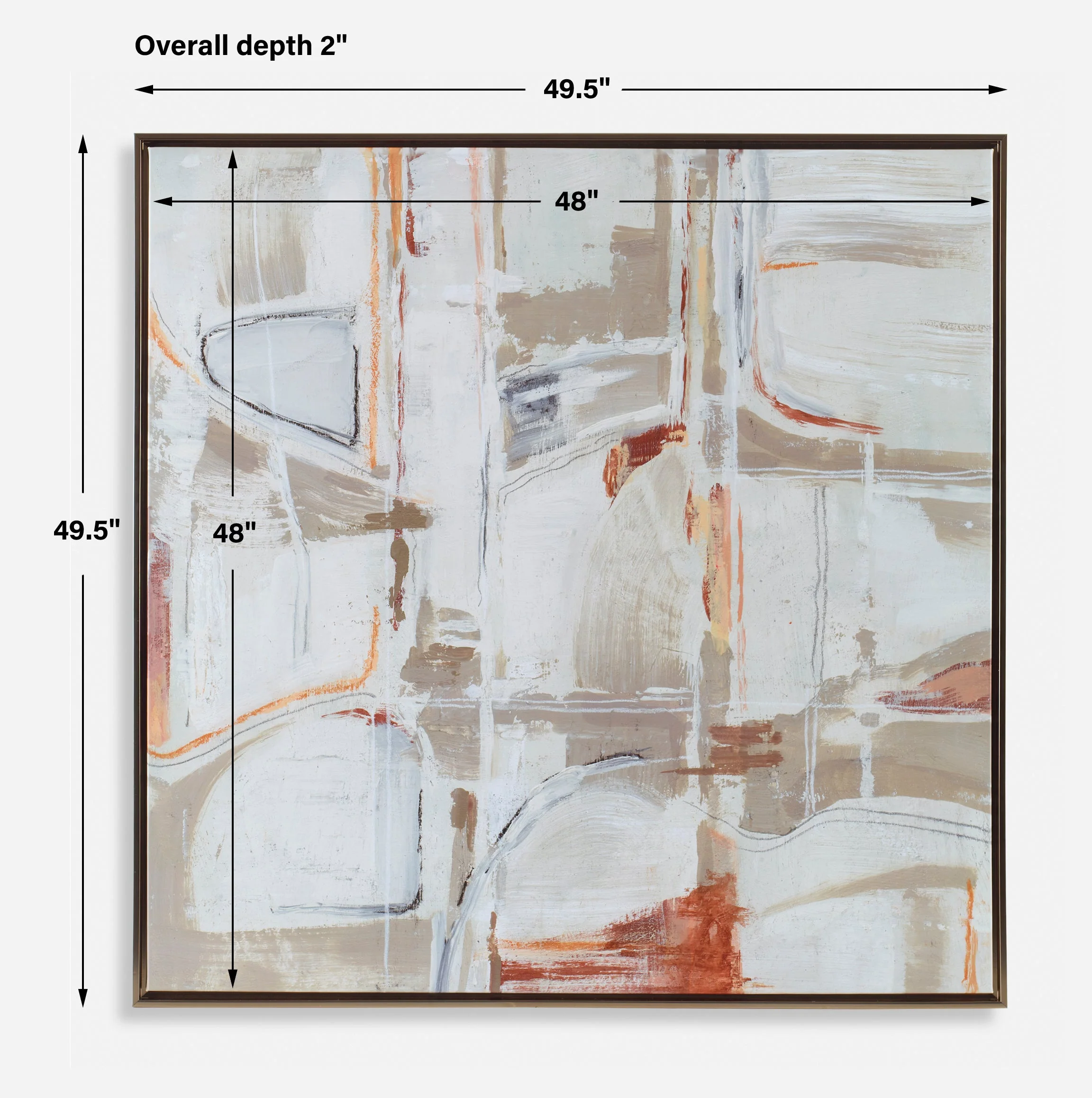 Neutral Nirvana Abstract Canvas Art - Image 9