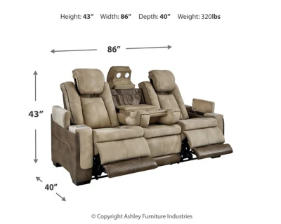 Next-Gen DuraPella Power Reclining Sofa - Image 4
