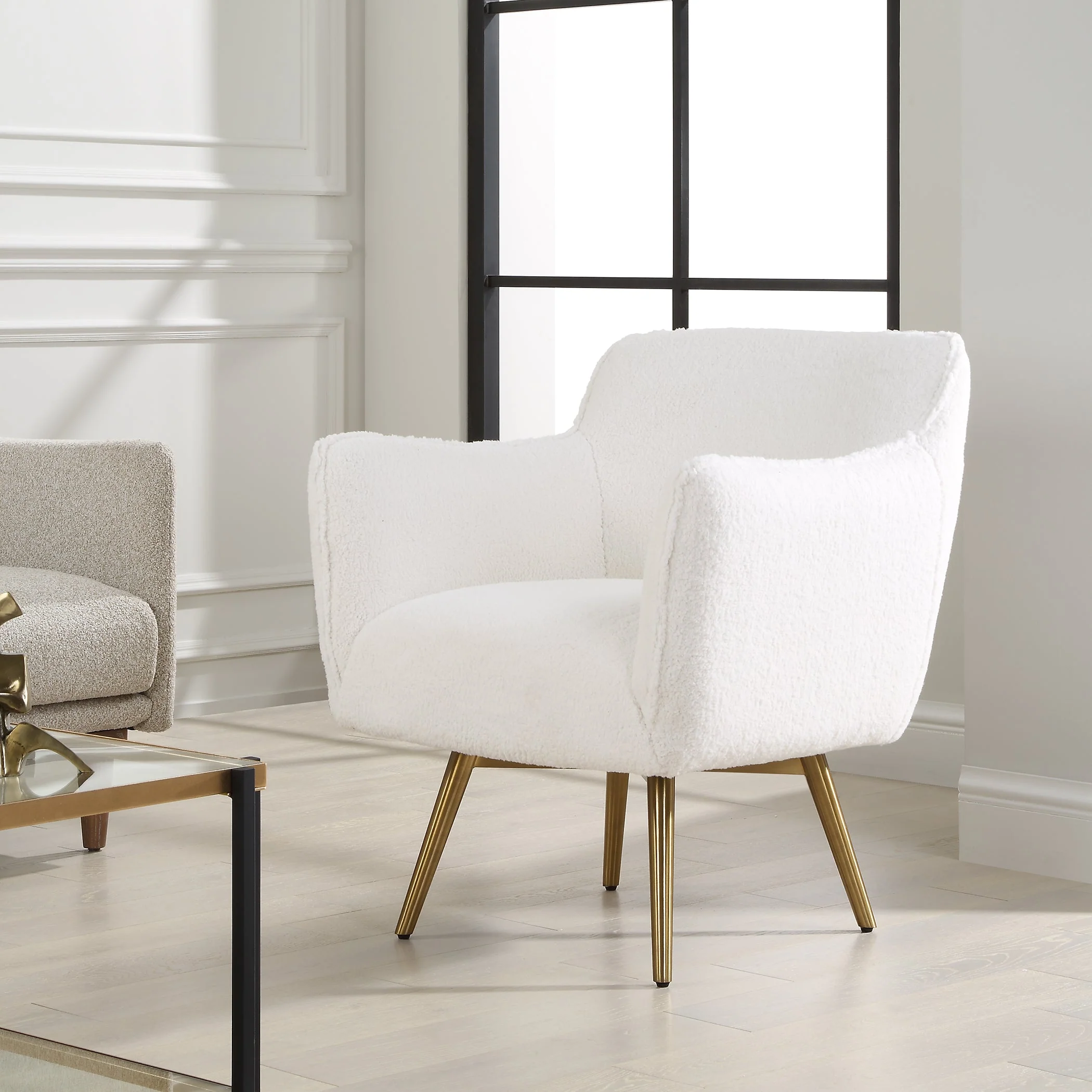 Oasis White Swivel Chair - Image 2