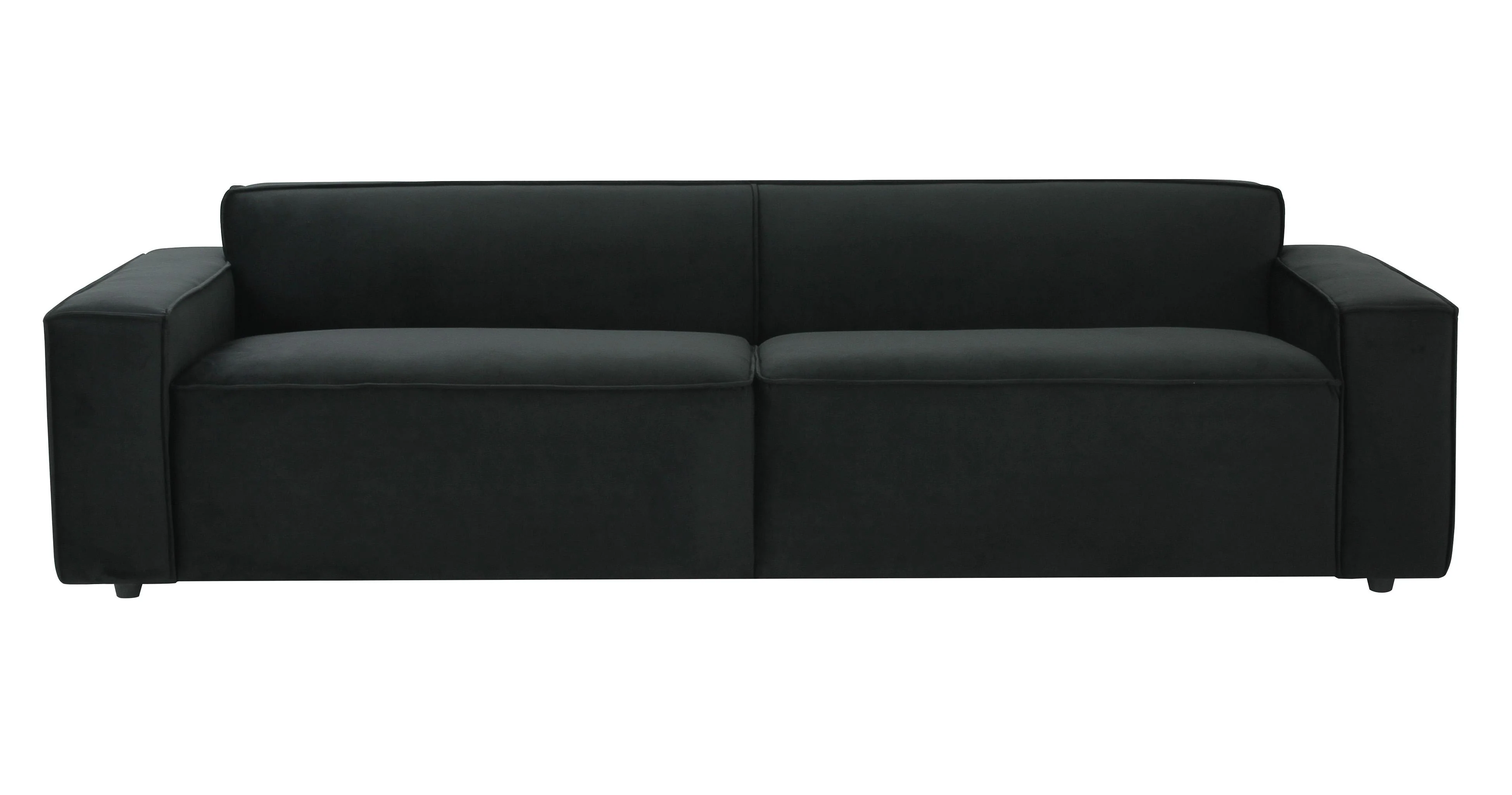 Olafur Black Velvet Sofa - Image 4