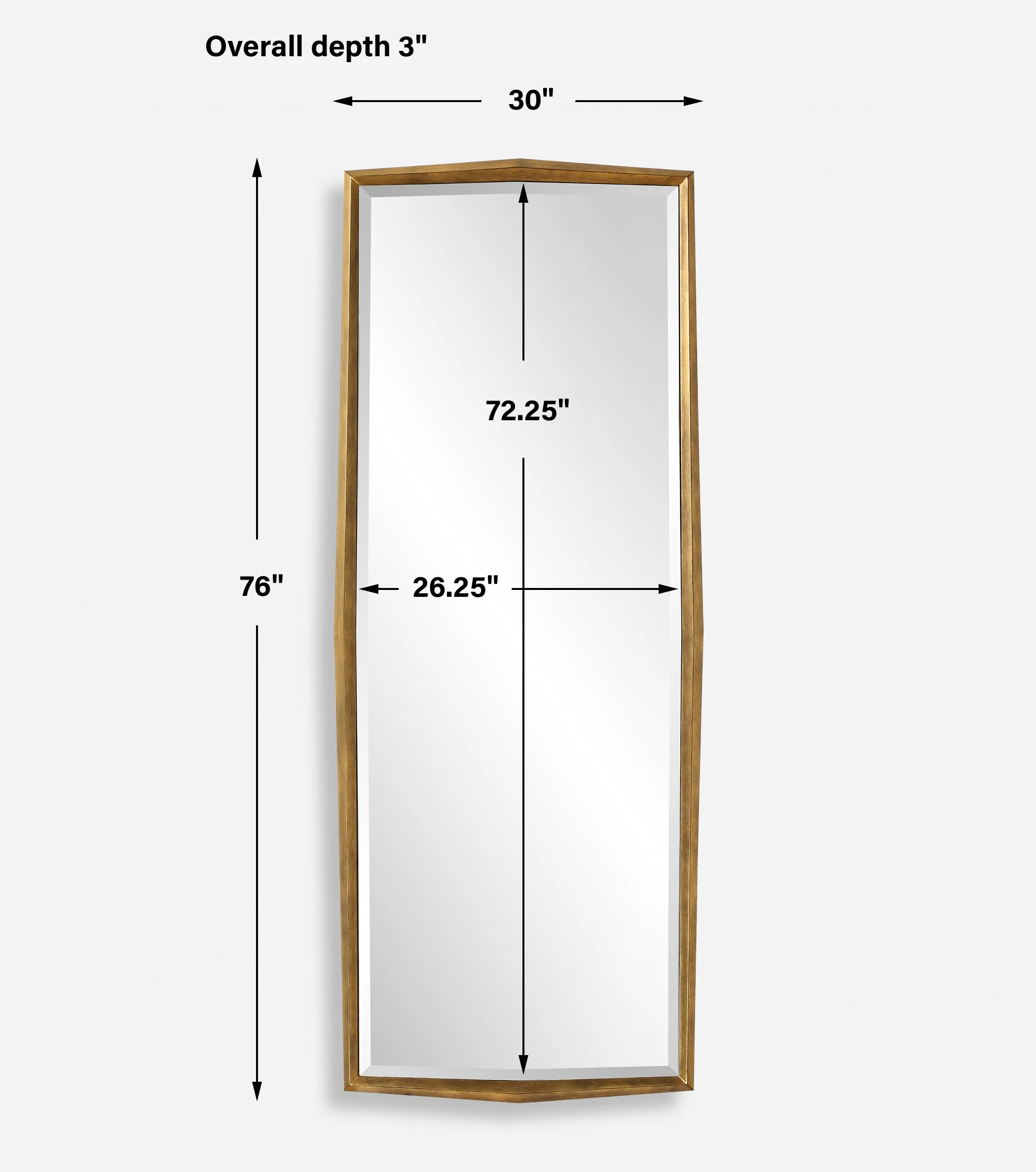 On Point Wood Dressing Mirror - Image 3