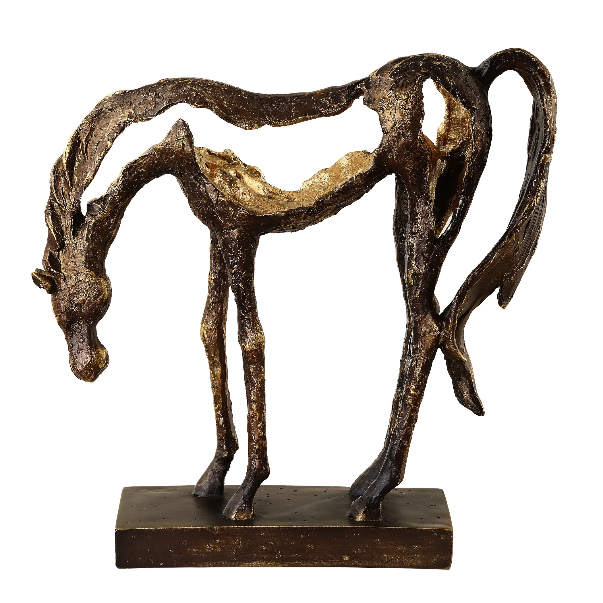 Openly Grazing Horse Sculpture - Image 4