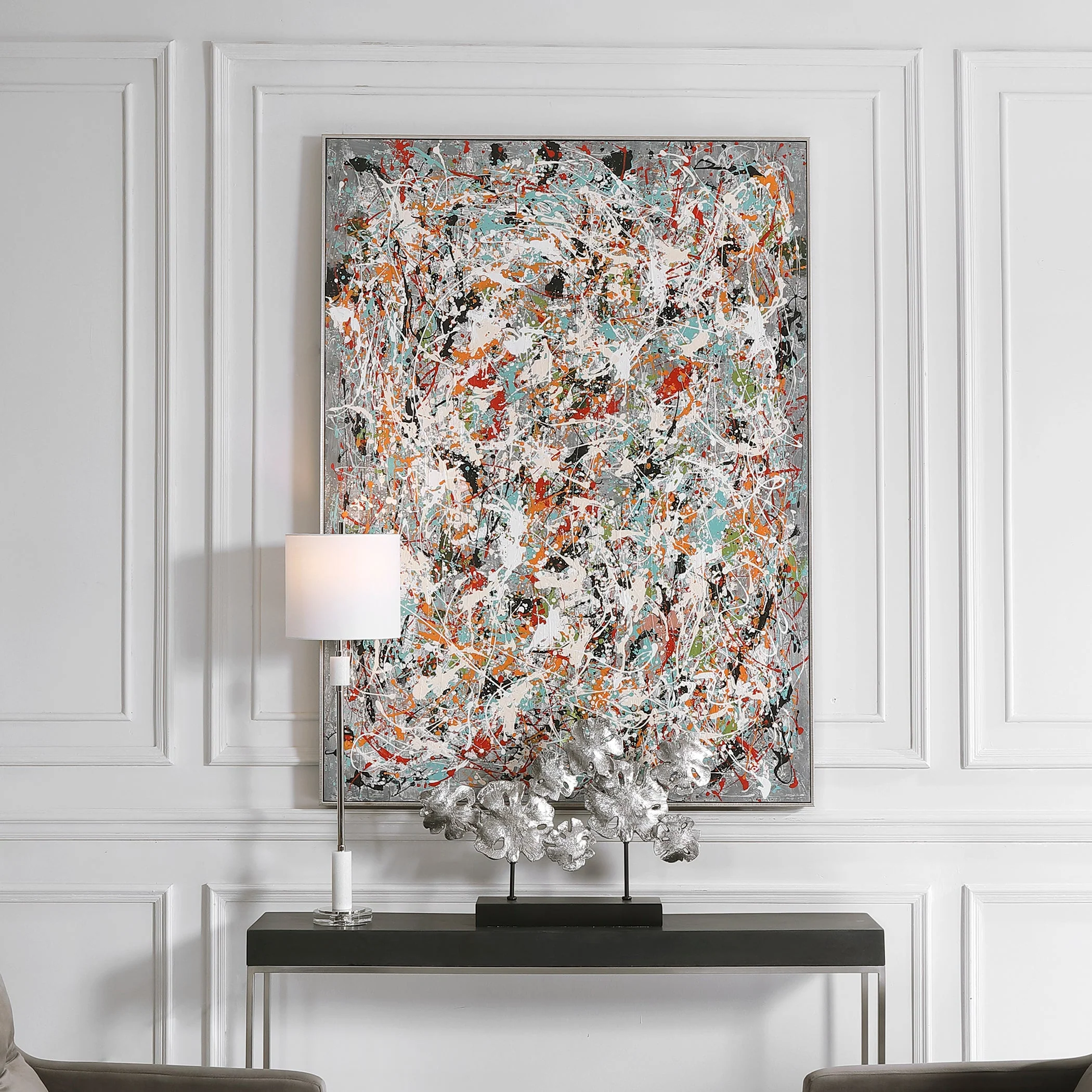 Organized Chaos Hand Painted Canvas - Image 3