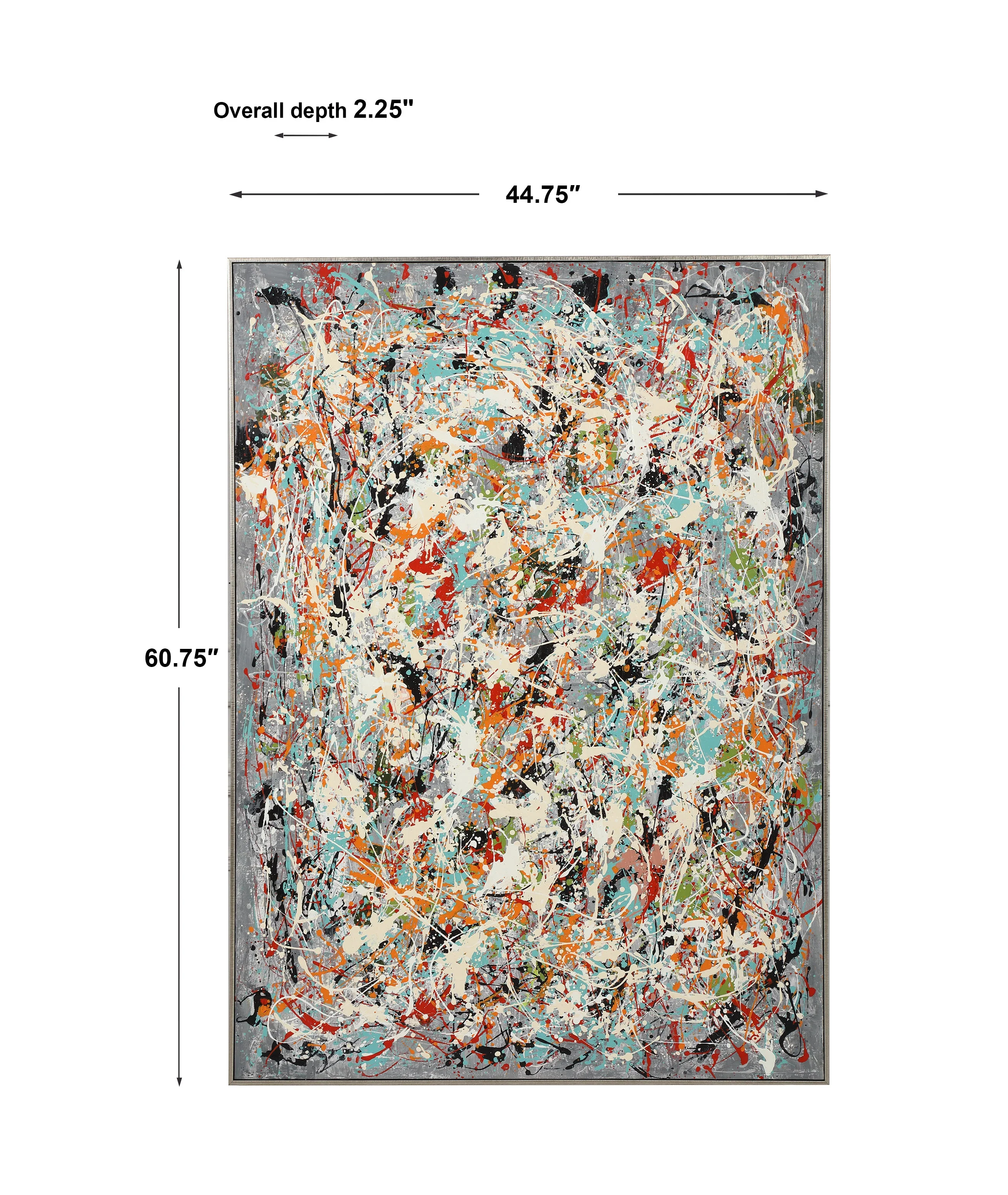 Organized Chaos Hand Painted Canvas - Image 4