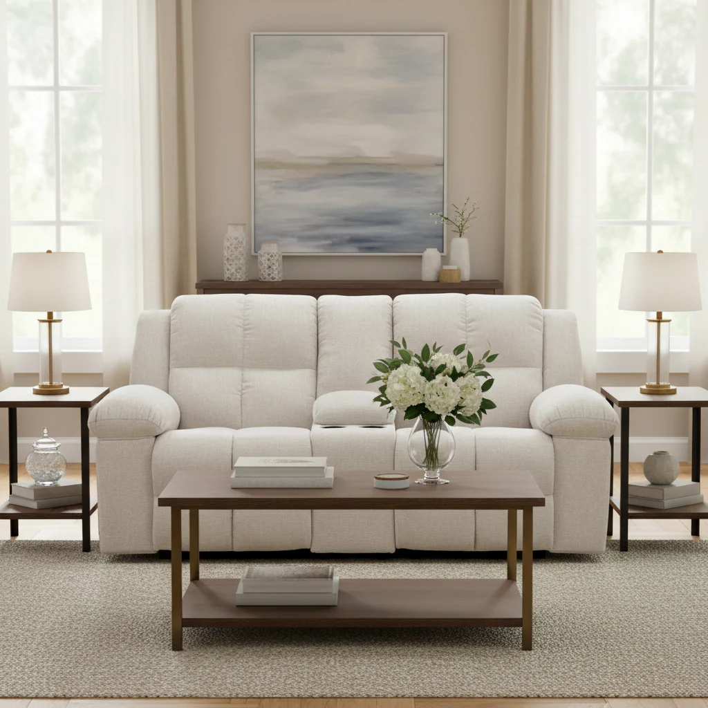 Orlen DBL Rec Loveseat w/Console