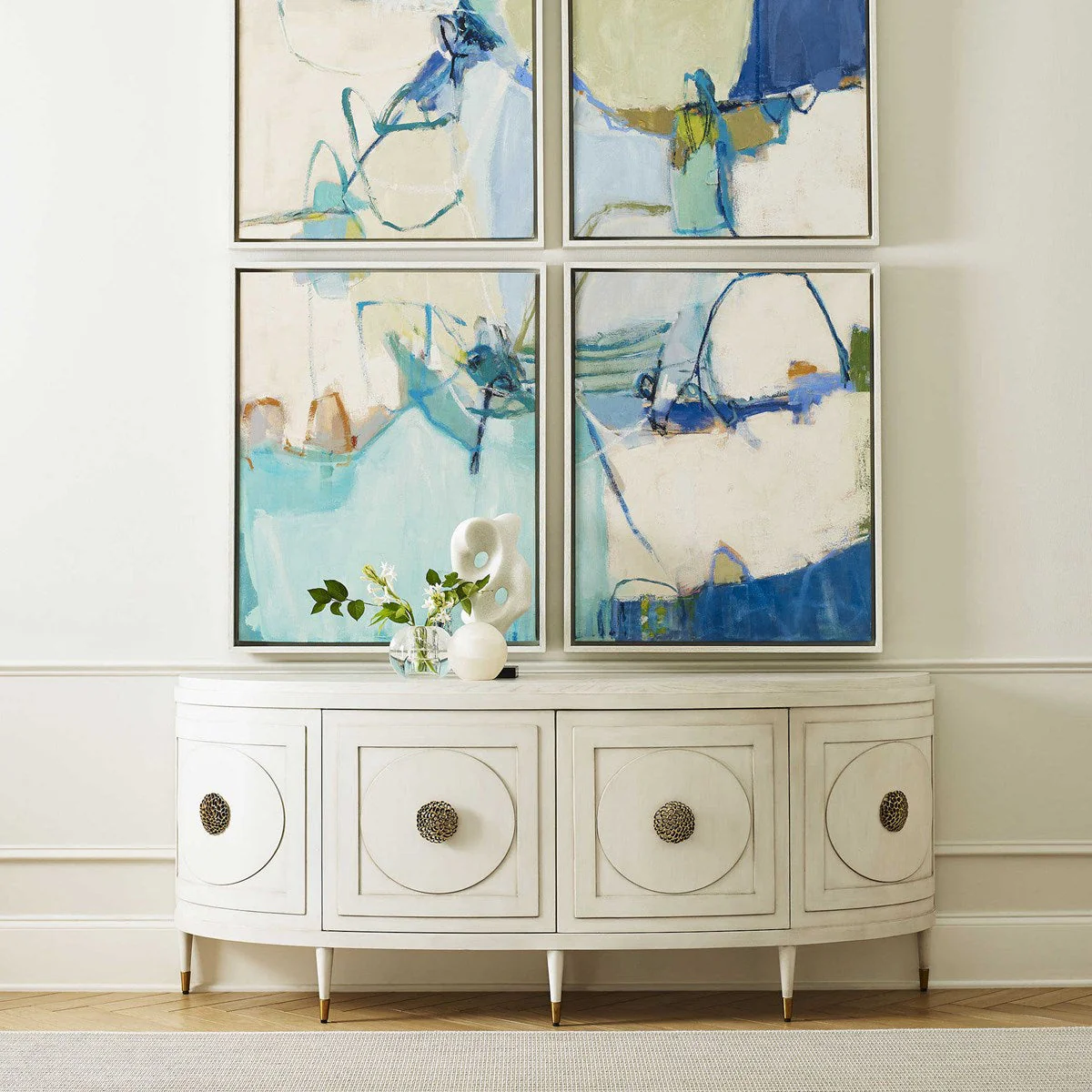 Paris 77 Inch Console Cabinet - White - Image 3