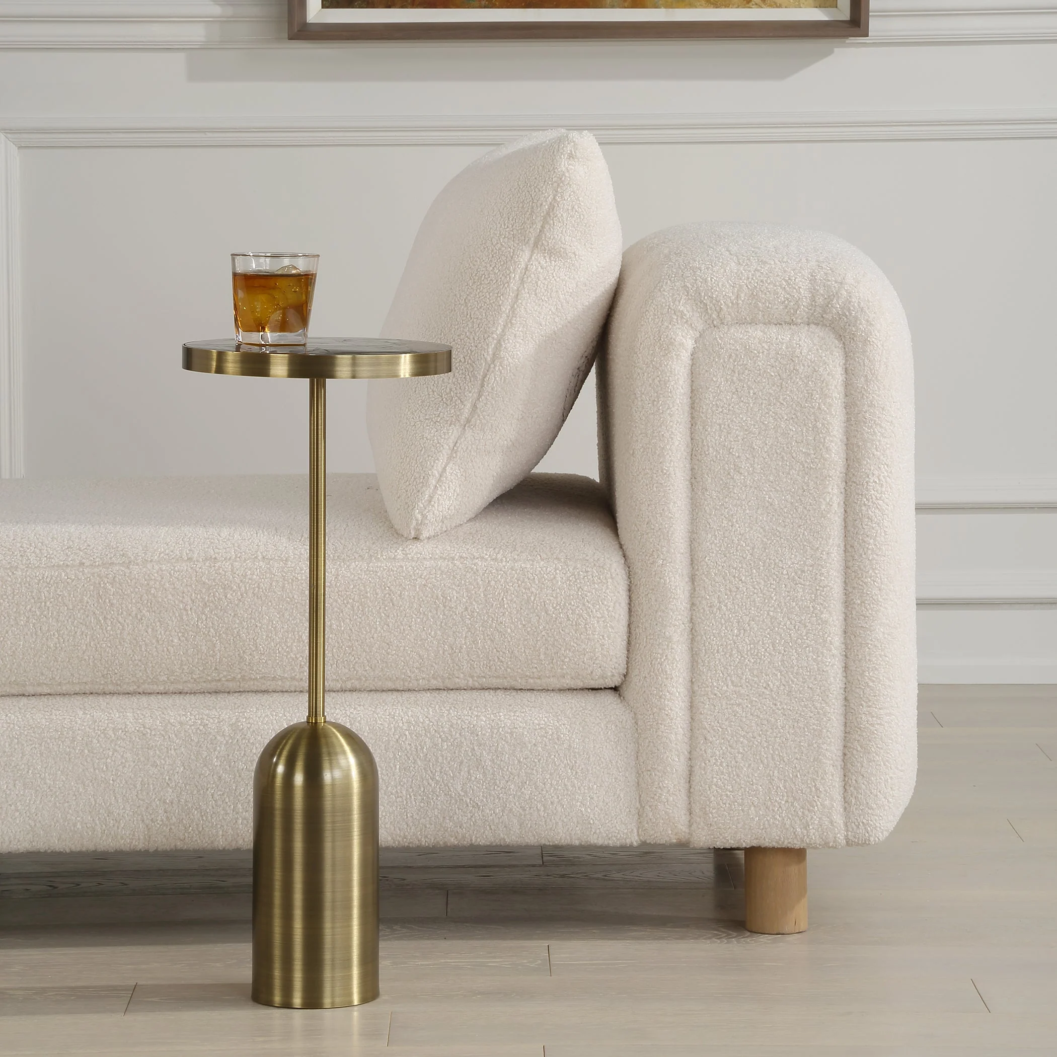 Pascal Brass Drink Table - Image 2