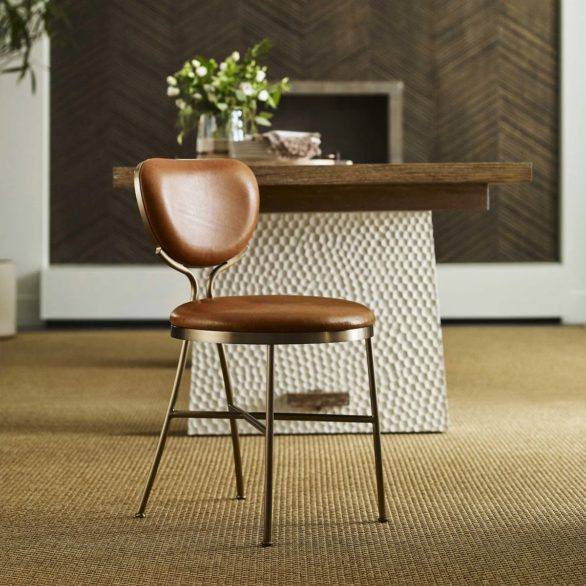 Perch Dining Chair - Dark Caramel - Image 2