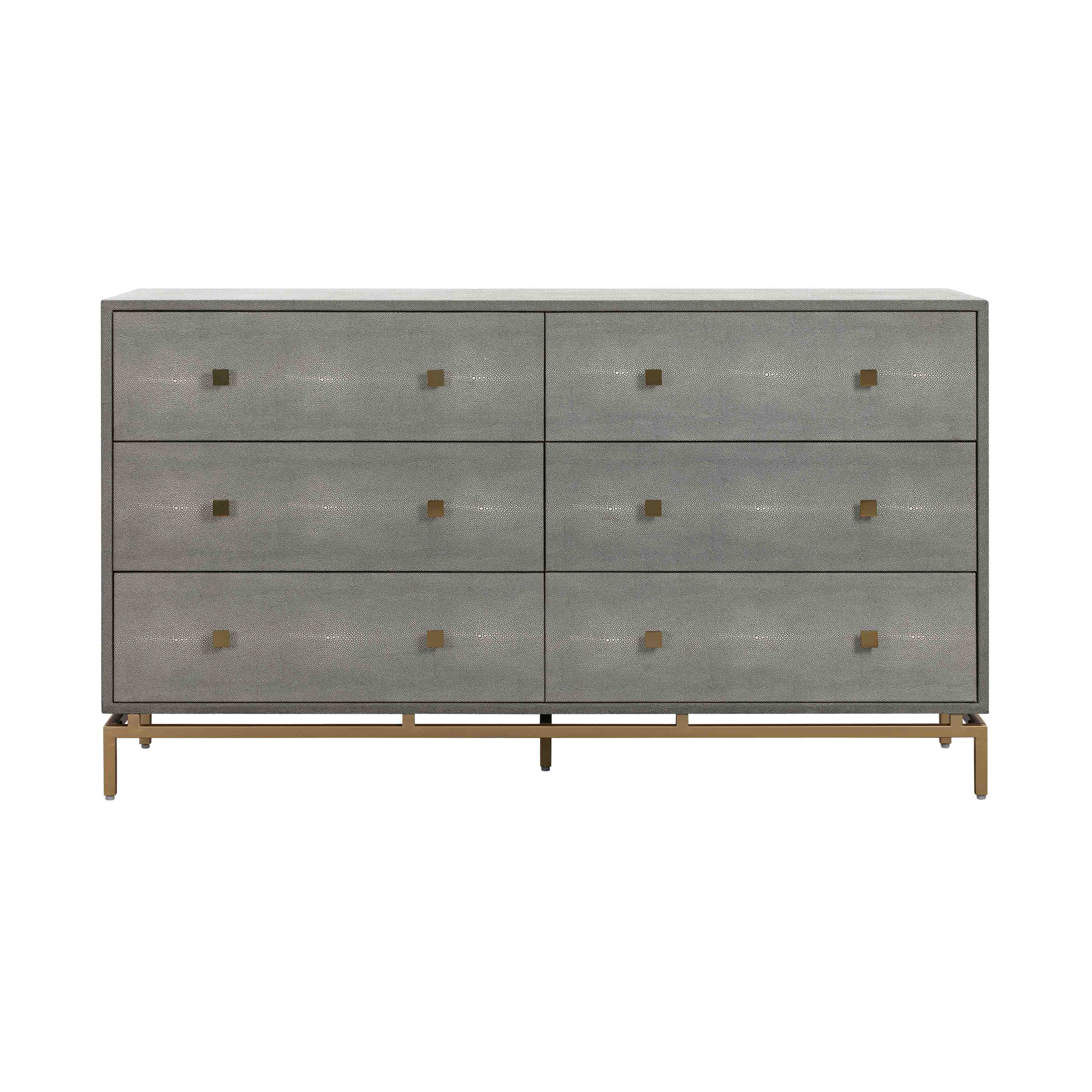 Pesce Shagreen 6 Drawer Dresser - Image 5