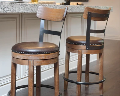 Ashley Homestore |UPH Swivel Barstool - Image 2