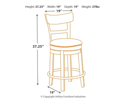 Ashley Homestore |UPH Swivel Barstool - Image 4