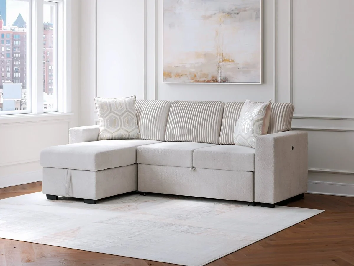 Poppleton 2-Piece Sectional with Pop Up Sleeper and Chaise - Image 4