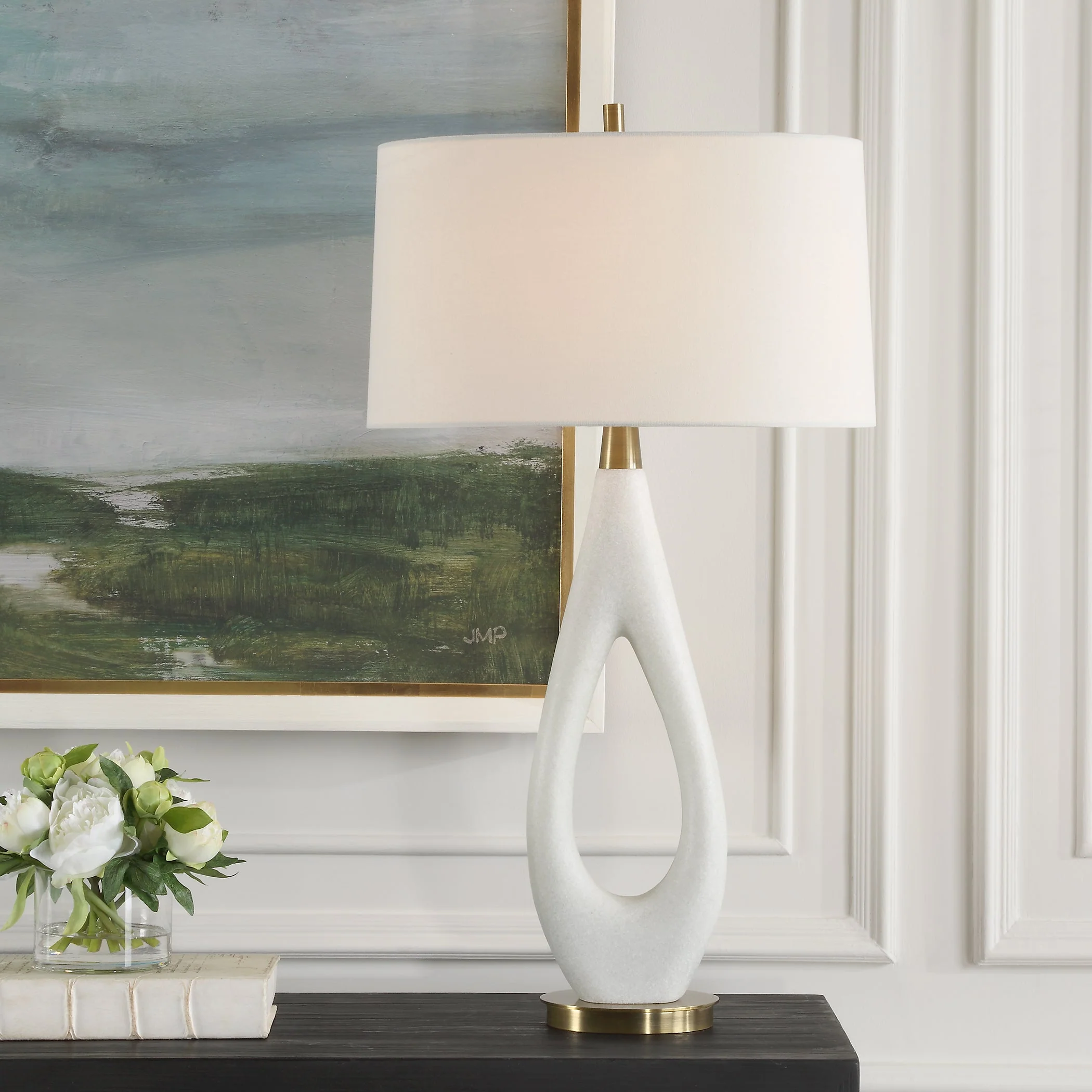Promenade White Table Lamp - Image 2