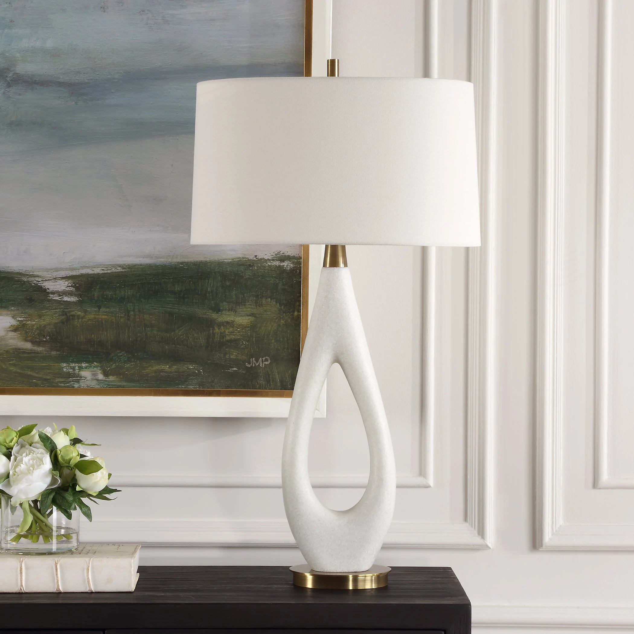 Promenade White Table Lamp - Image 4