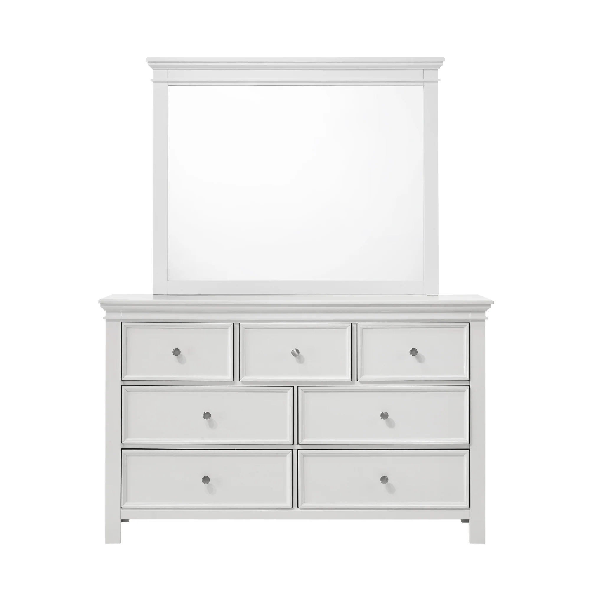 Provence White Wood Mirror - Image 3
