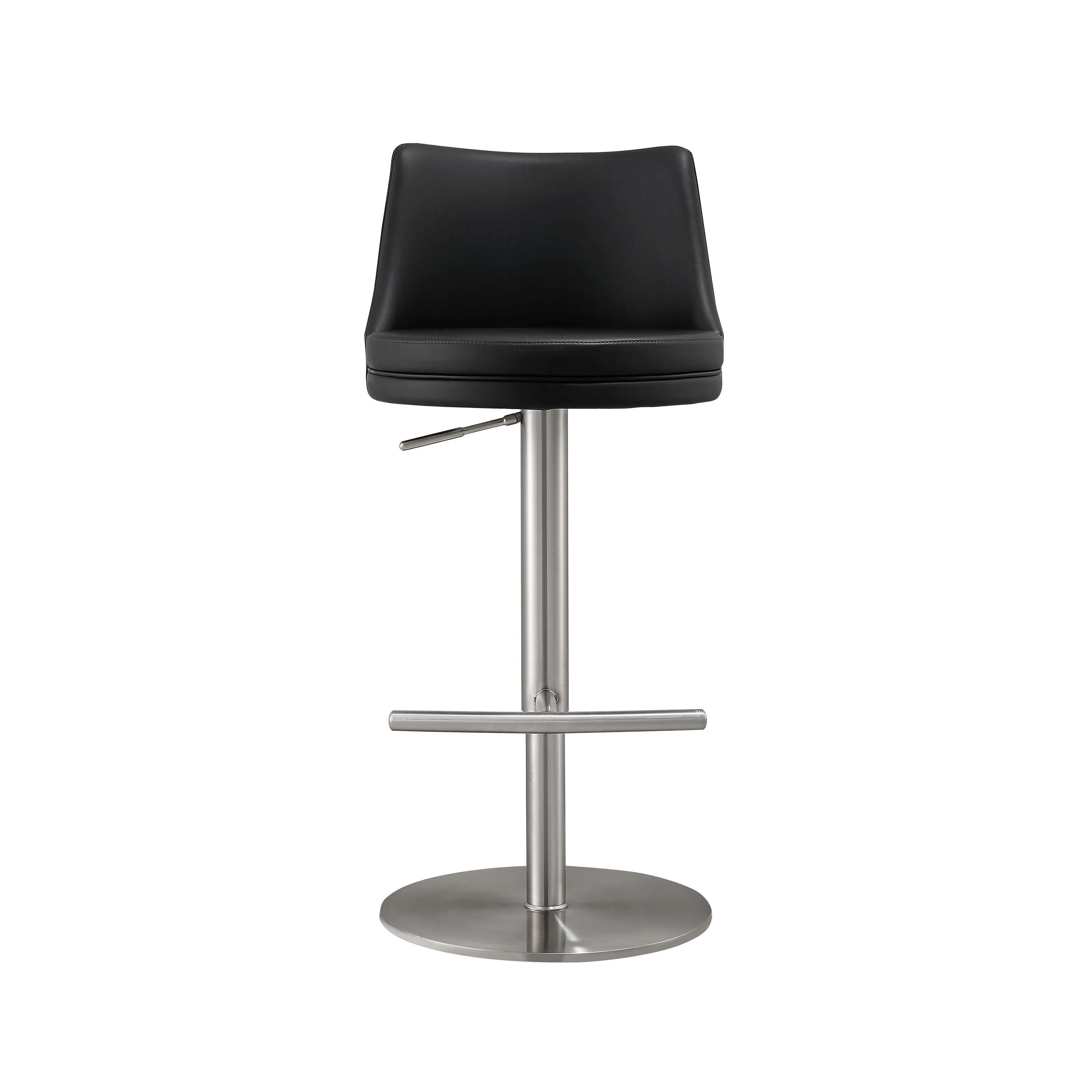 Reagan Black and Silver Adjustable Stool - Image 3