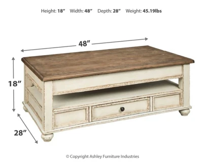 Realyn Coffee Table with Lift Top - Image 4