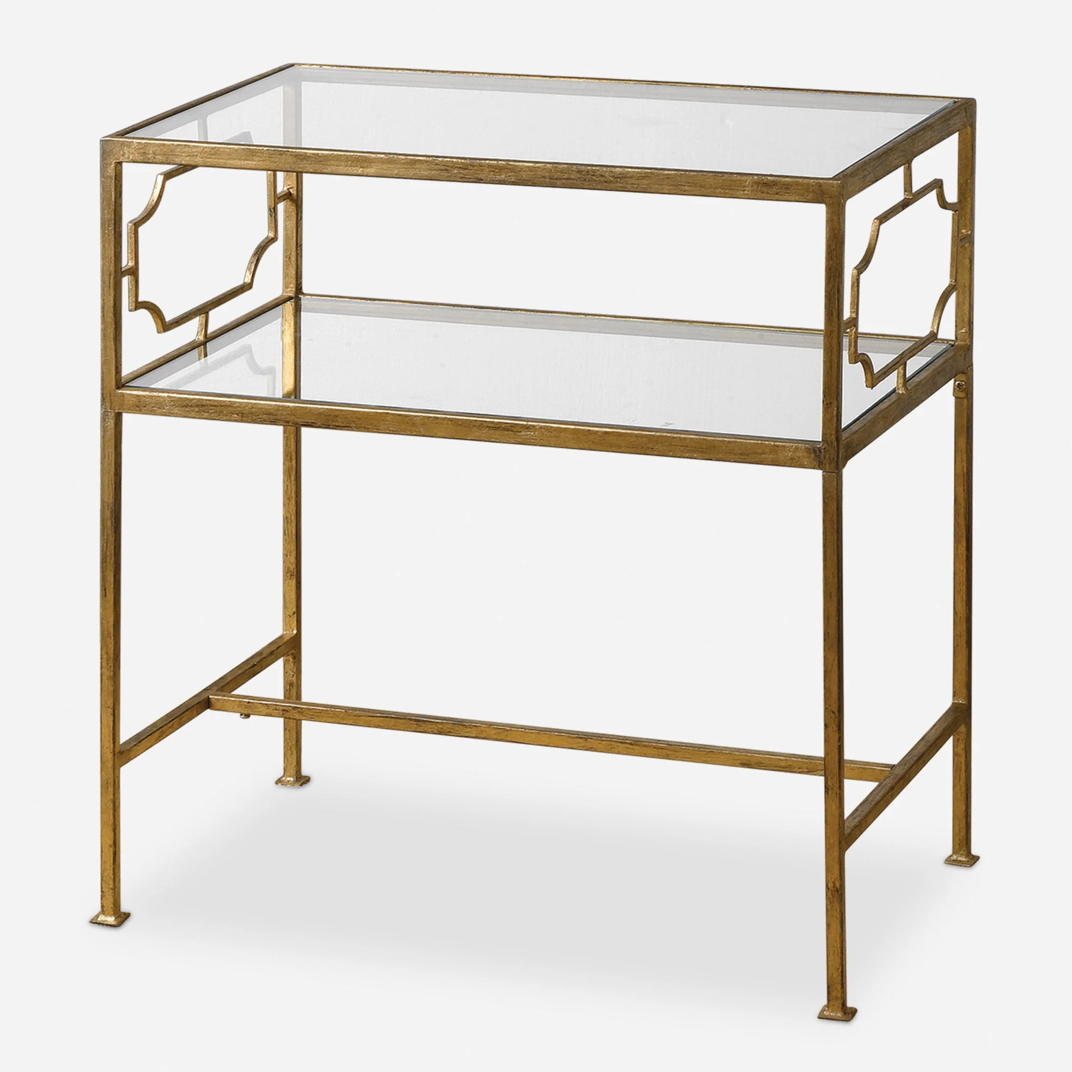 Rectangular Gold Coffee Table - Image 4