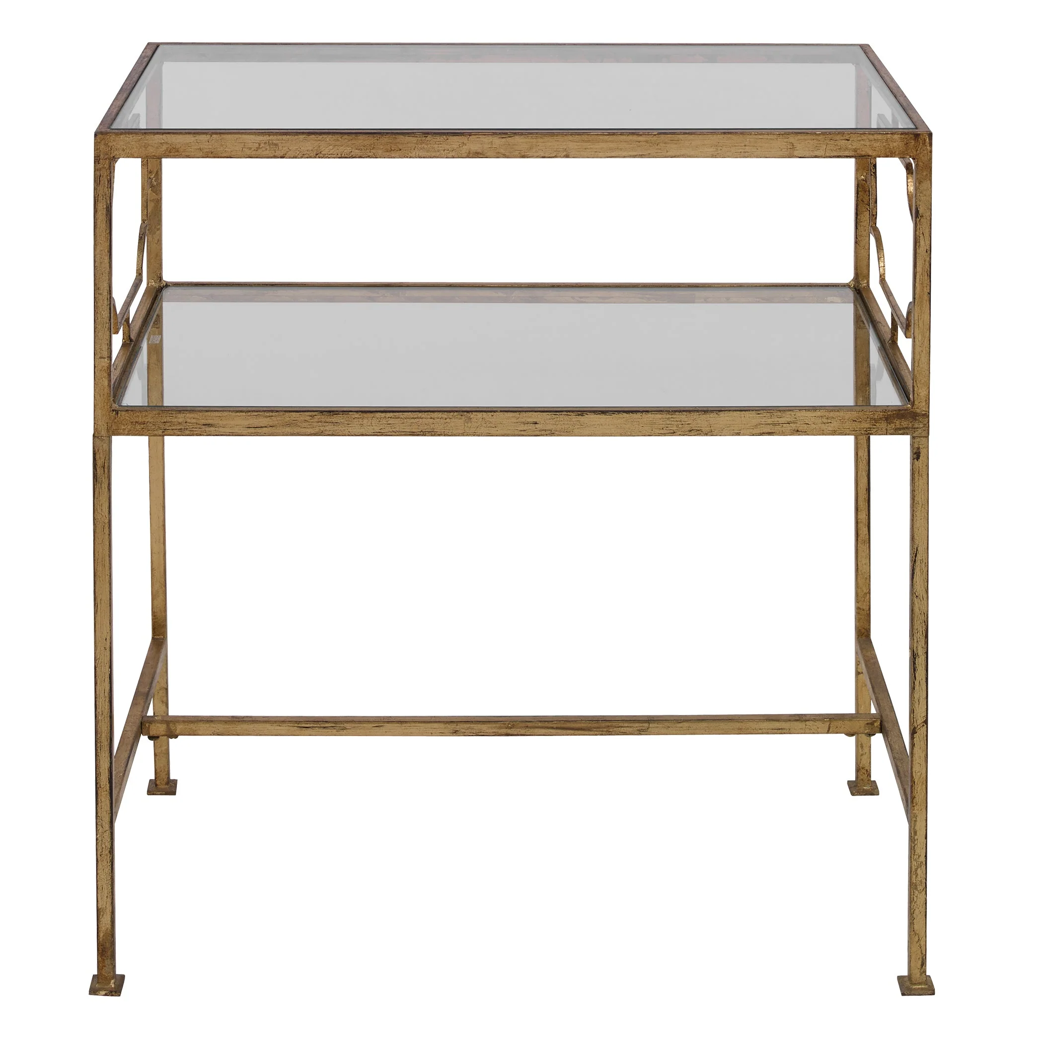 Rectangular Gold Coffee Table - Image 9