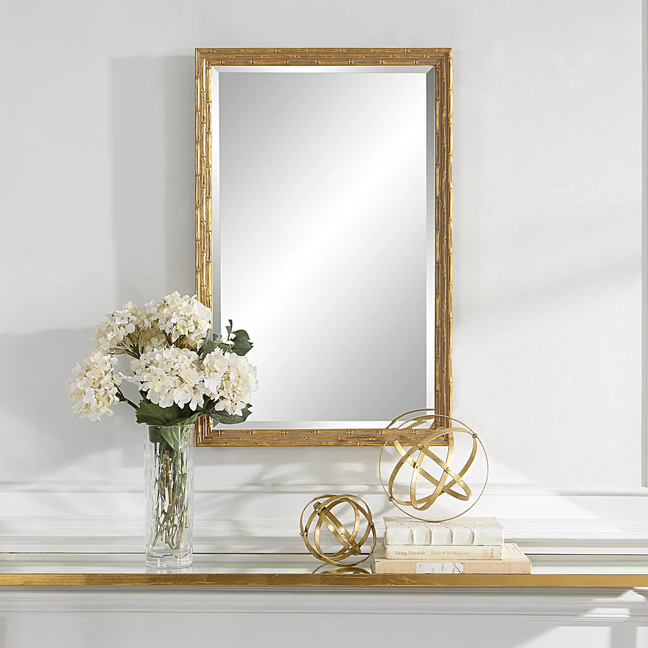 Rectangular mirror, gold - Image 2