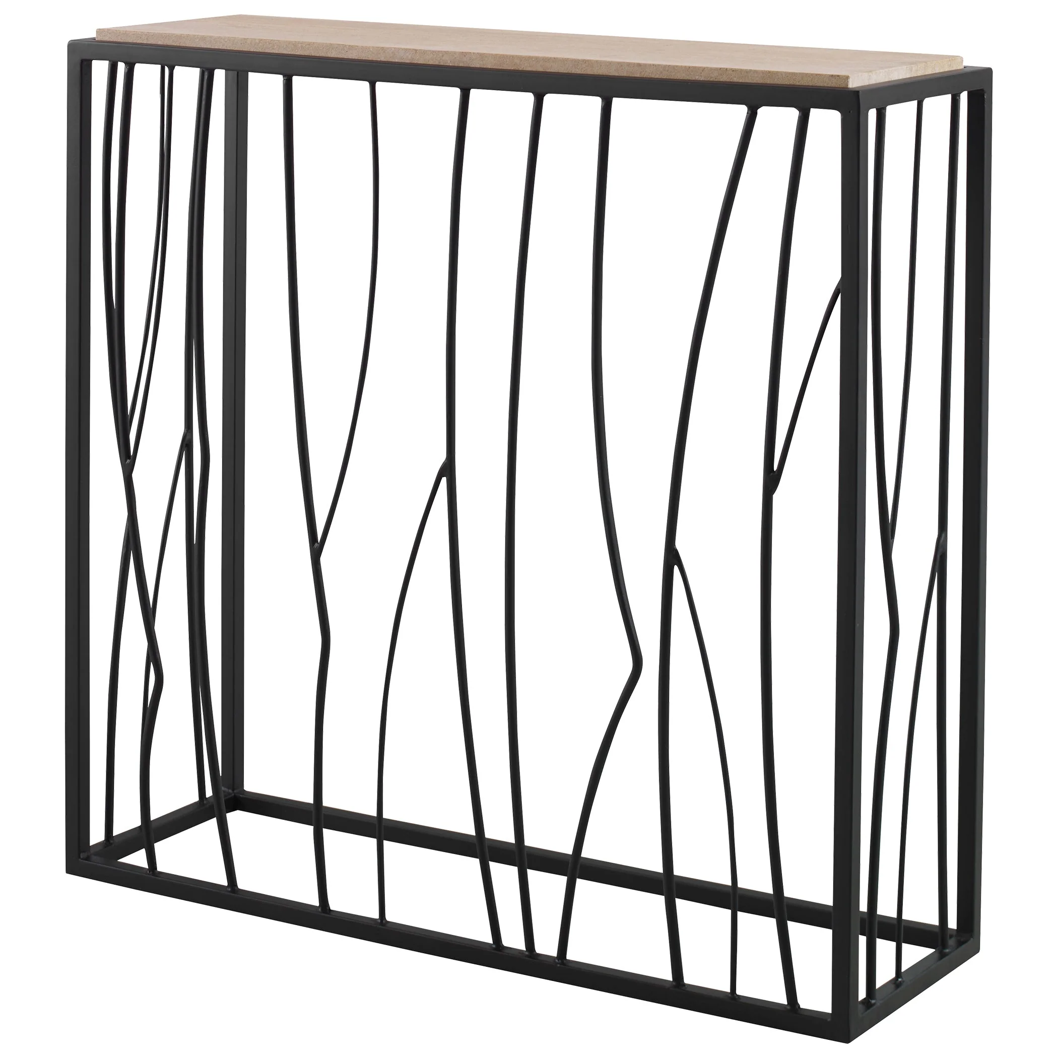 Reed Console Table, 2 Cartons - Image 4
