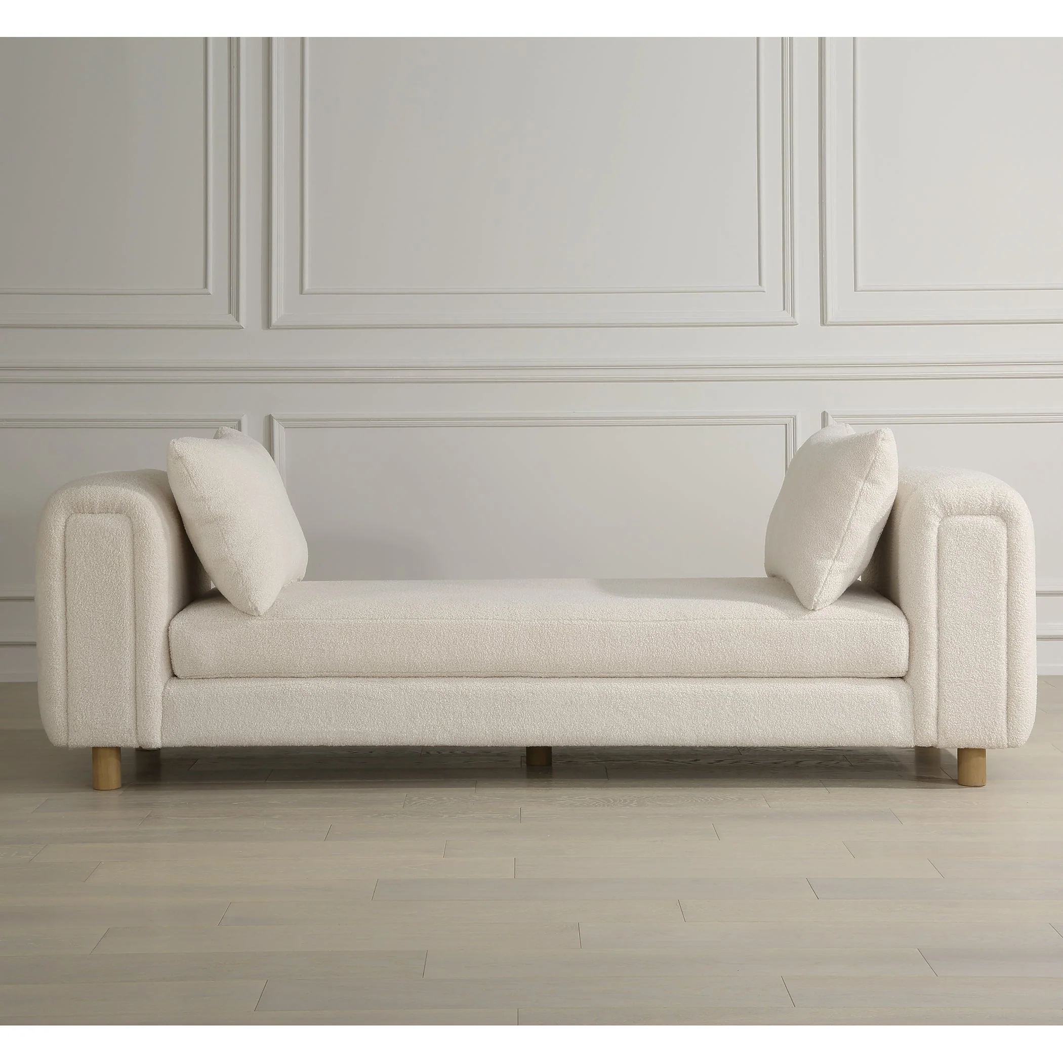 Repose Oversized Ivory Bench - Image 3