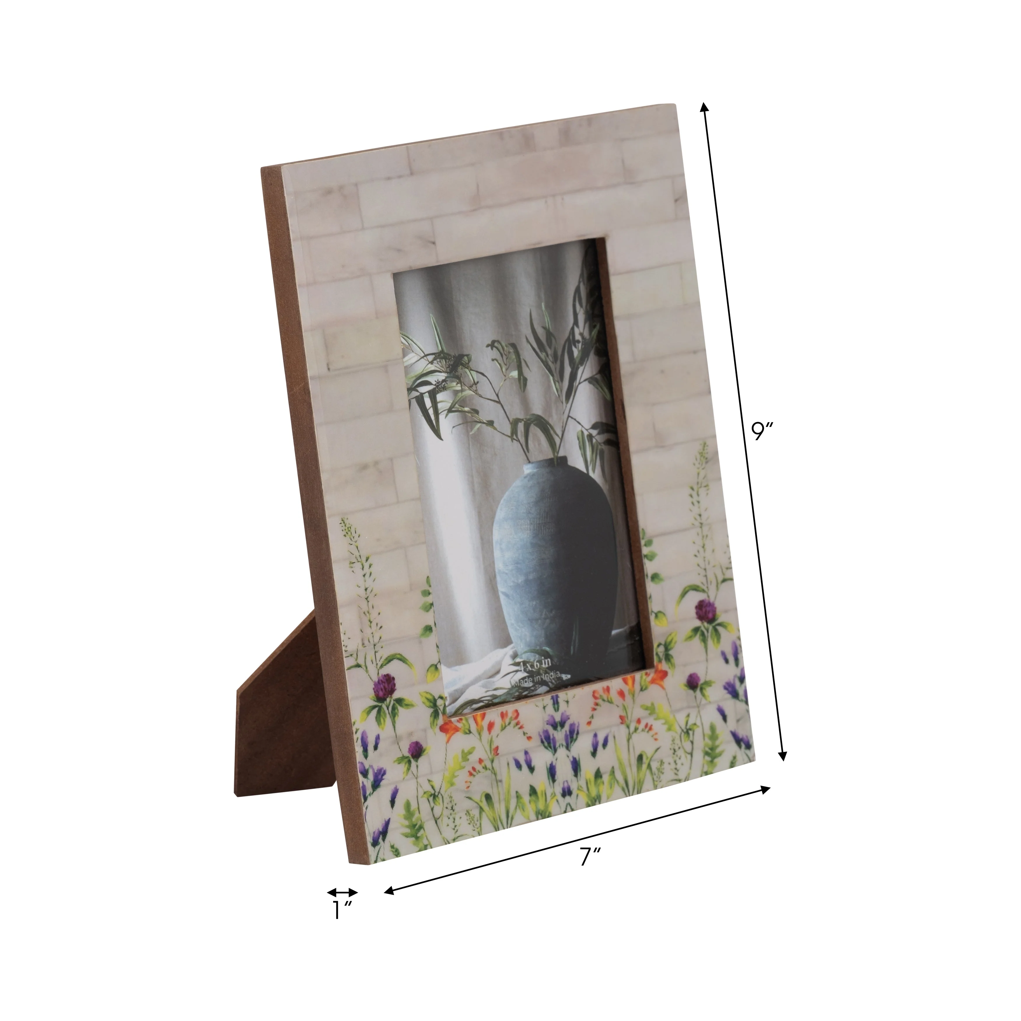 Resin, 4x6 Purple Flower Field Photo Frame, Multi - Image 14