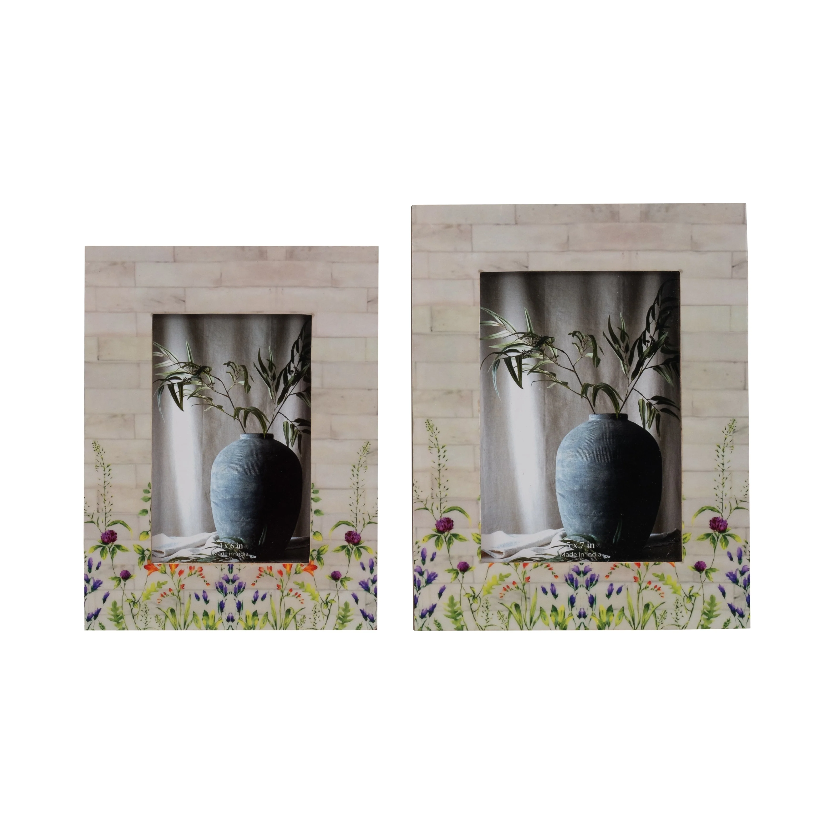 Resin, 5x7 Purple Flower Field Photo Frame, Multi - Image 13