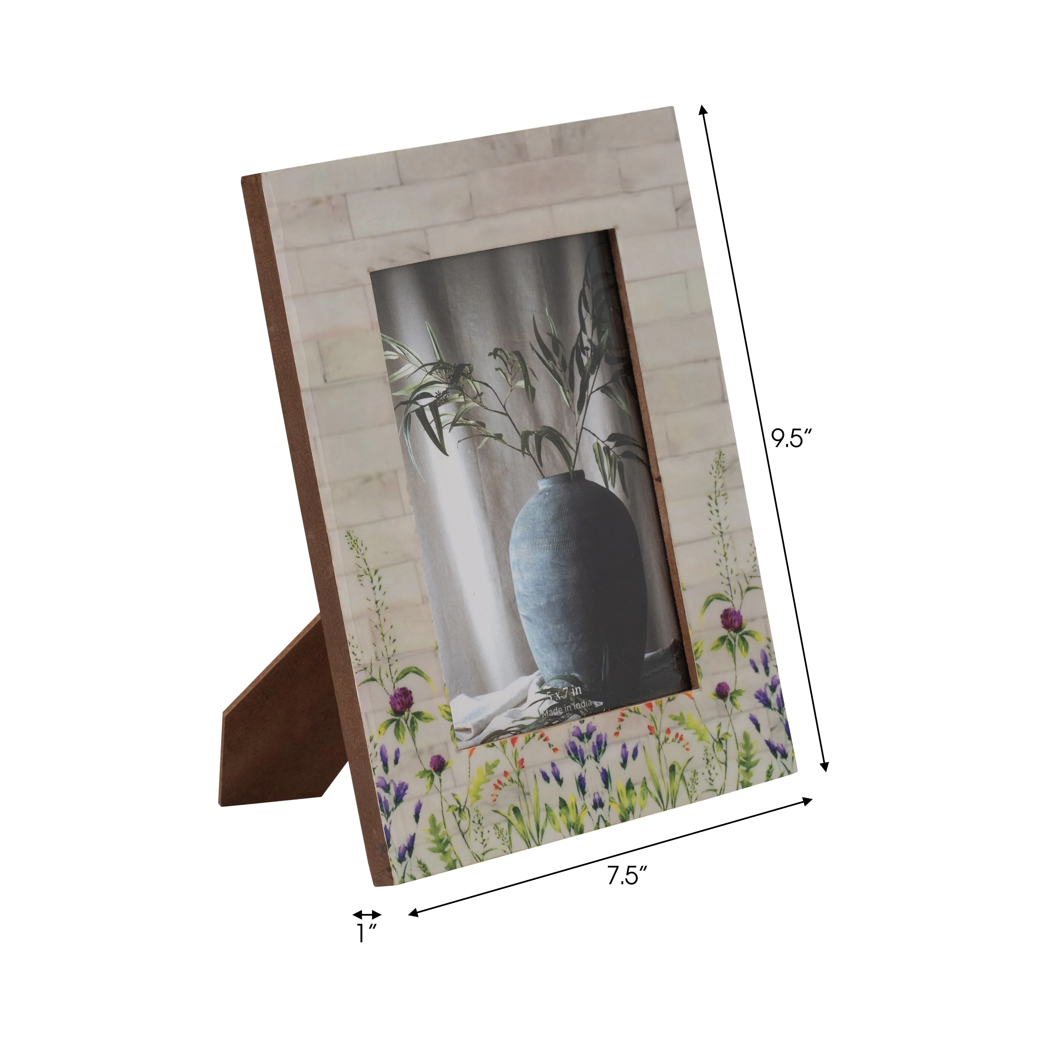 Resin, 5x7 Purple Flower Field Photo Frame, Multi - Image 14