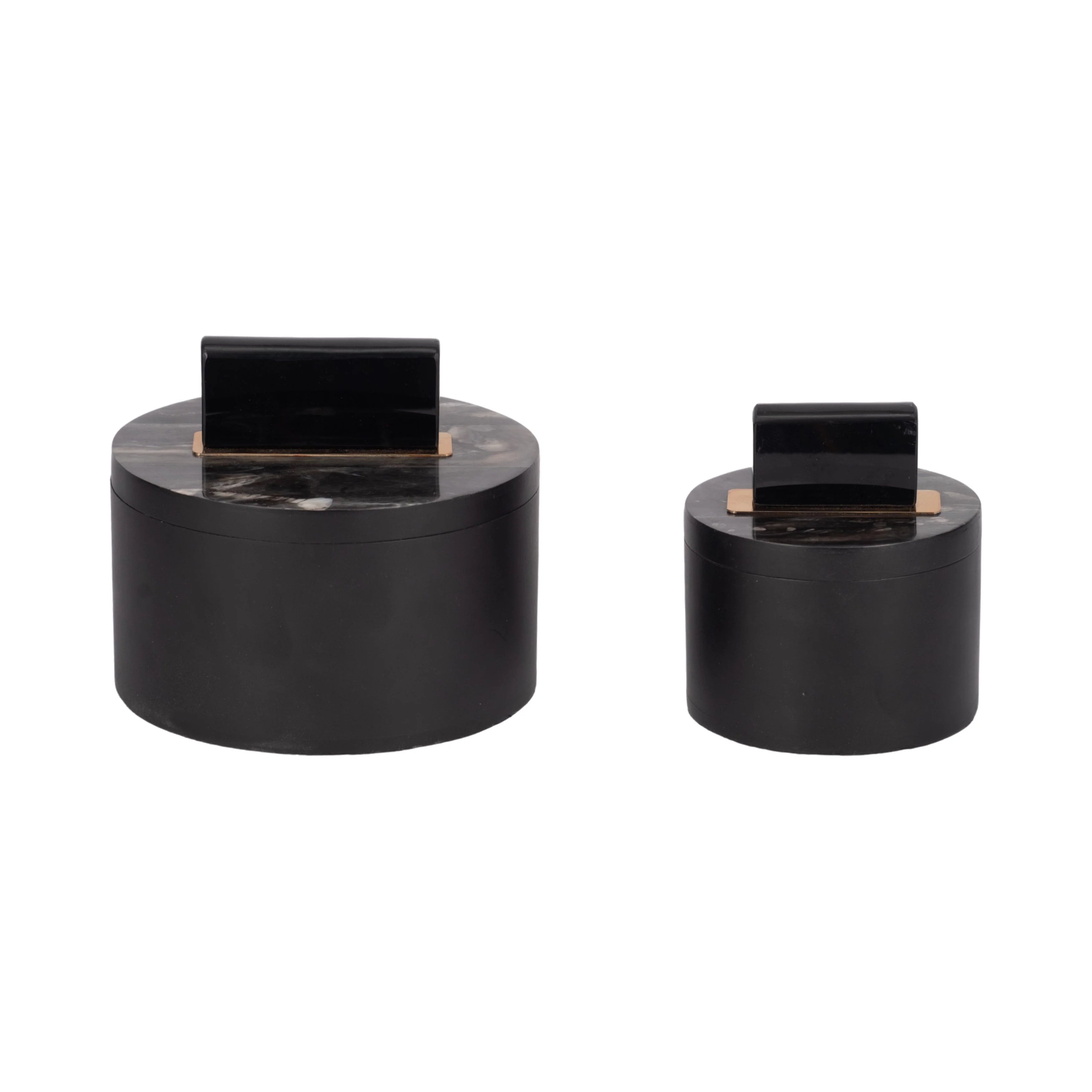 Resin, S/2 6/7" Wheatly Black Boxes - Image 10