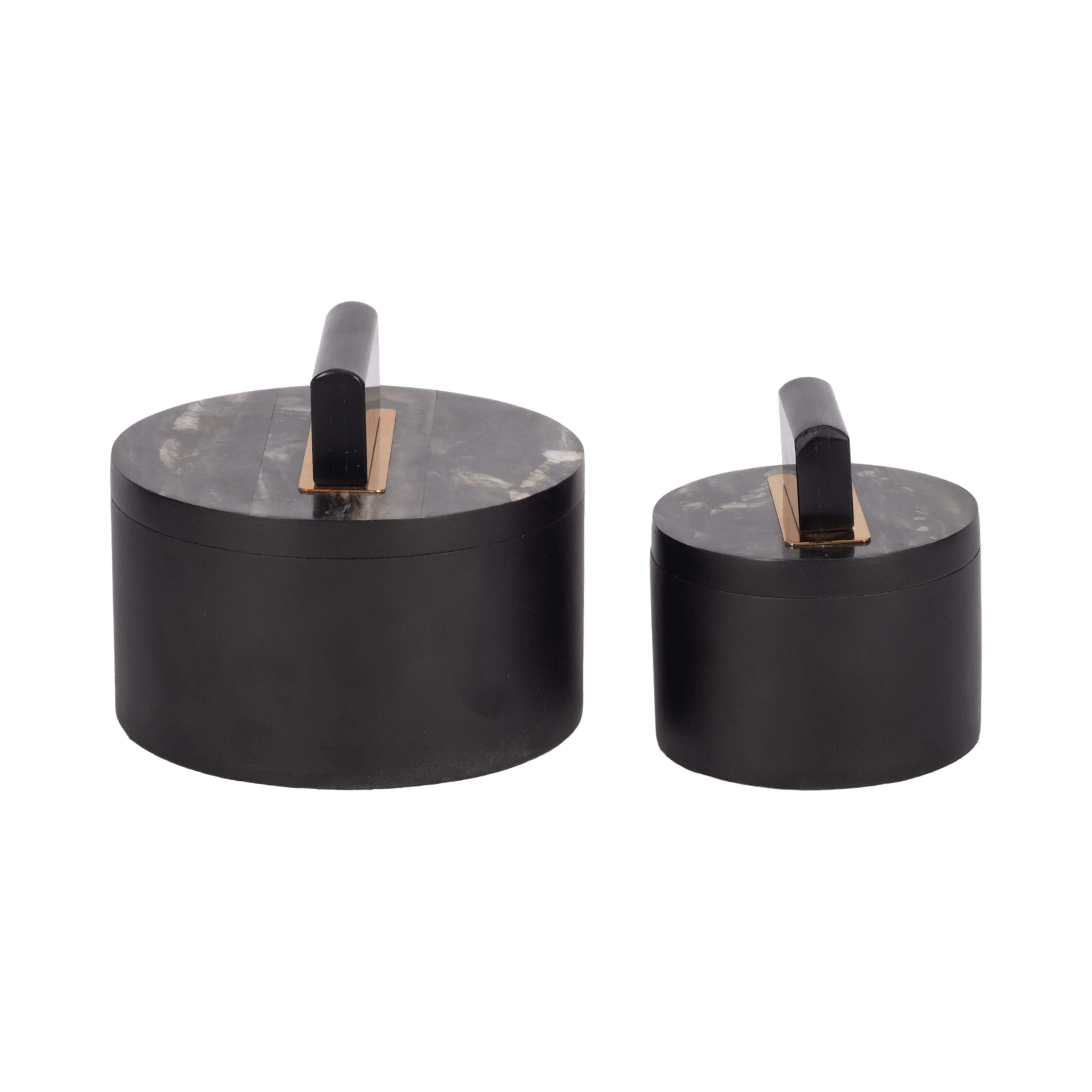 Resin, S/2 6/7" Wheatly Black Boxes - Image 13