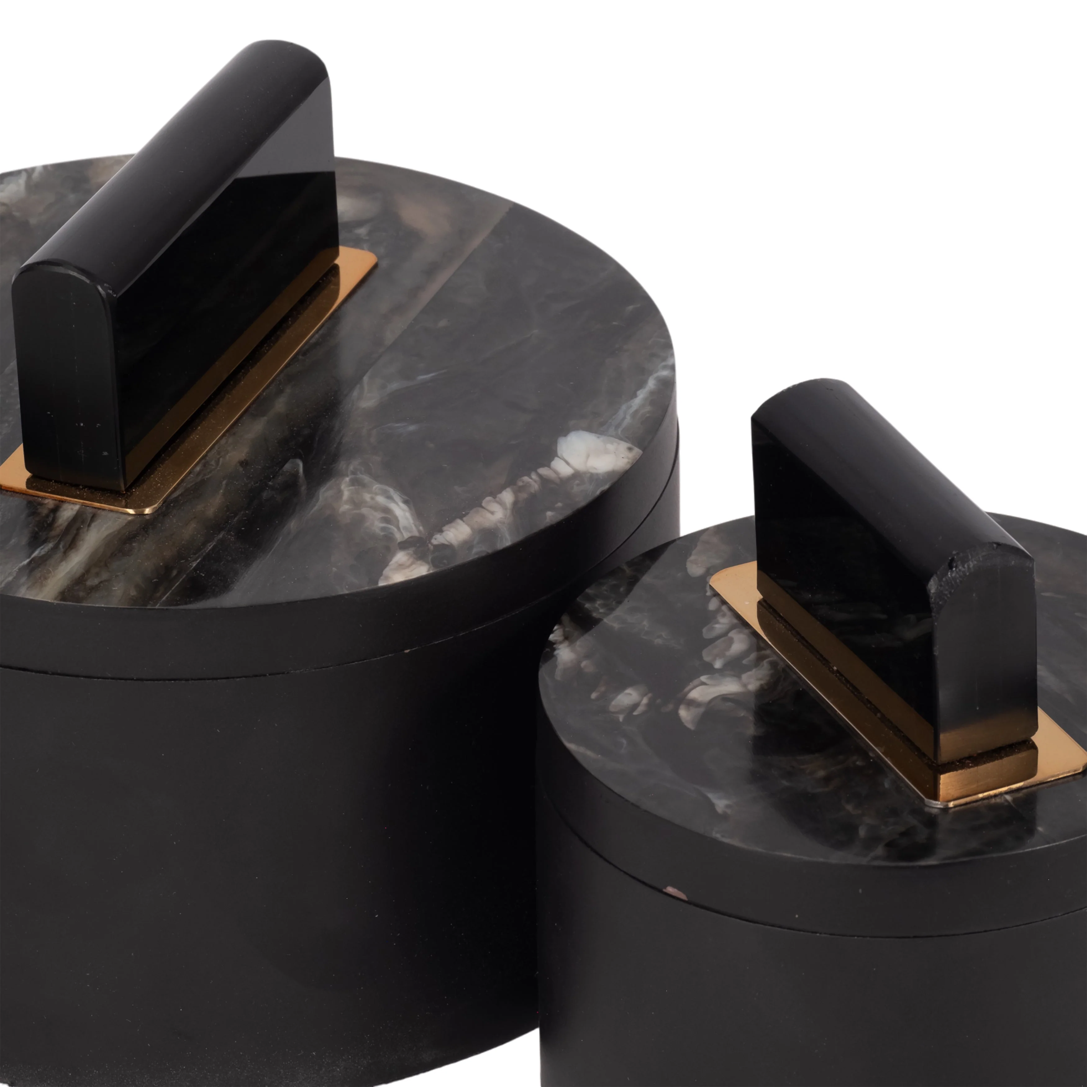 Resin, S/2 6/7" Wheatly Black Boxes - Image 14