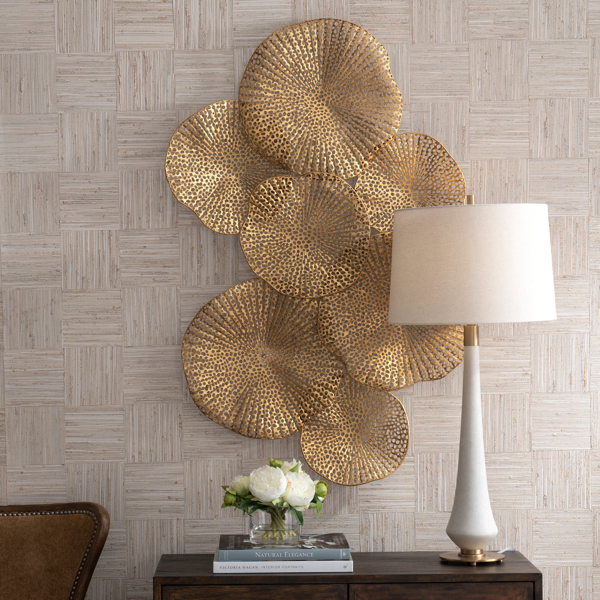 Ripley Metal Wall Art, Gold - Image 5