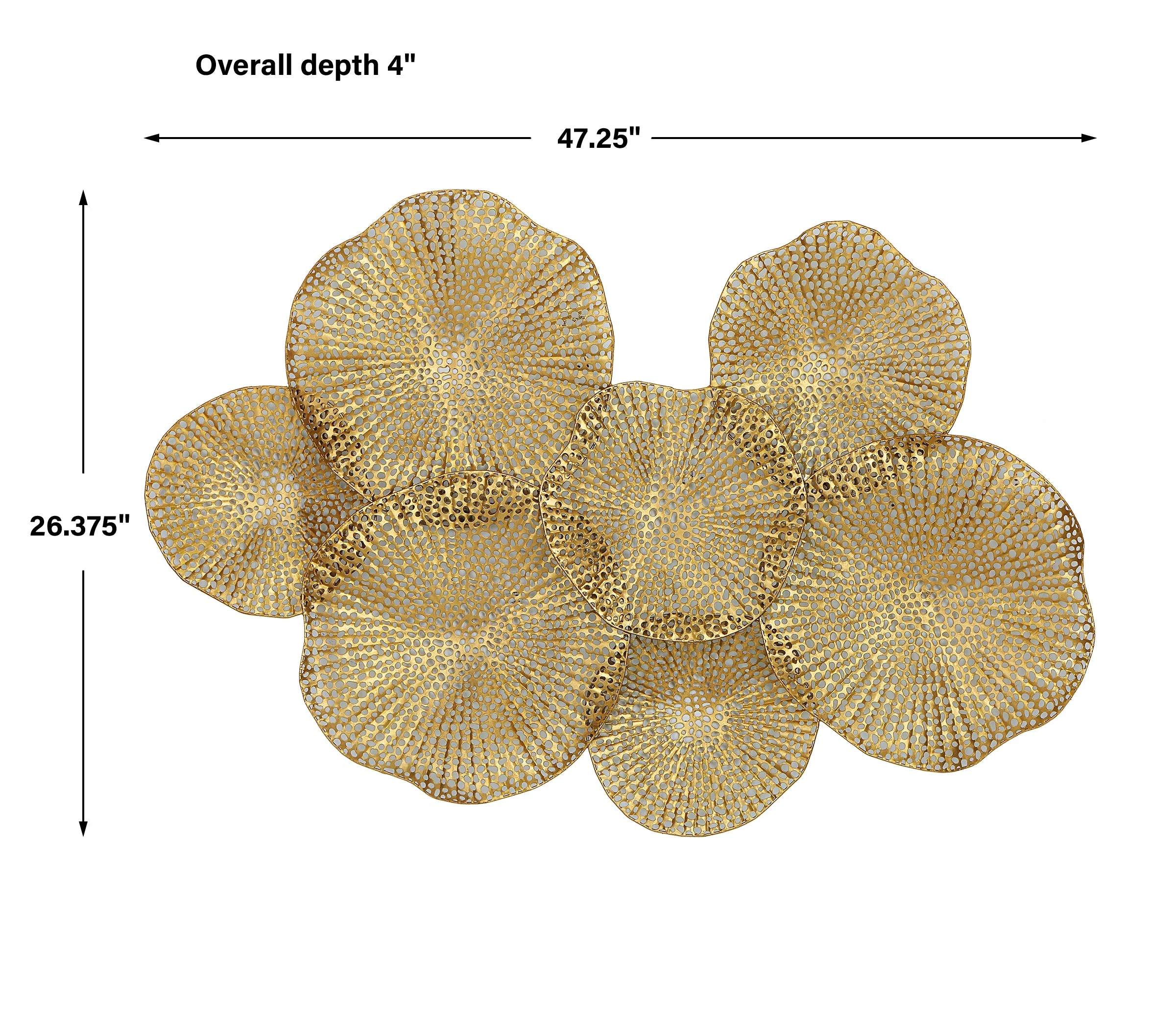 Ripley Metal Wall Art, Gold - Image 6