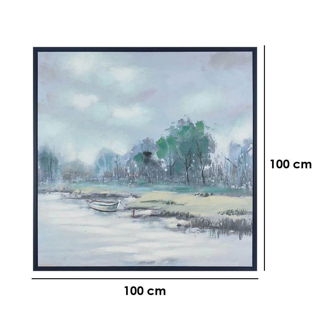 River Boat Wall Painting - Image 2