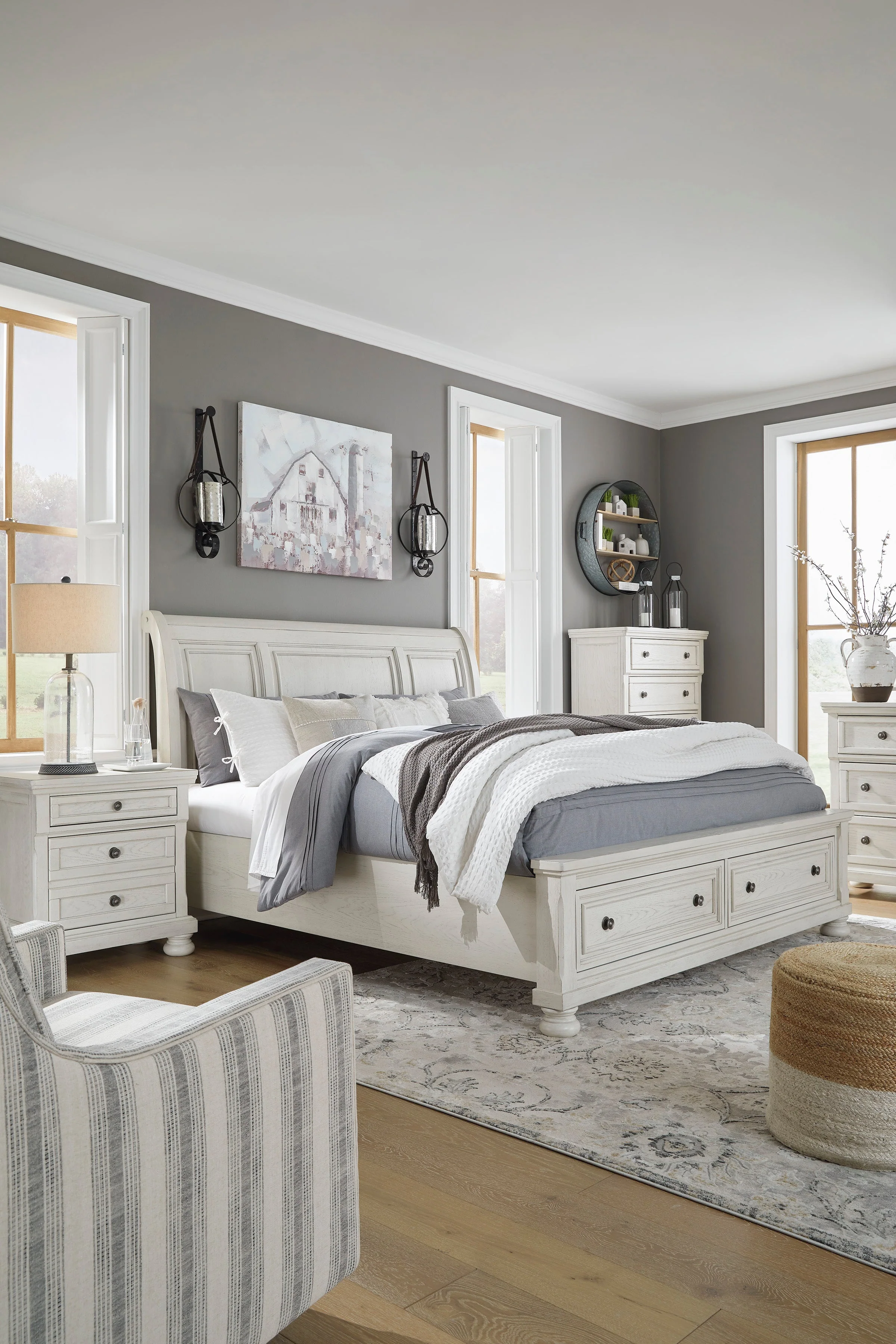 Robbinsdale King Sleigh Bedroom Set - Image 3