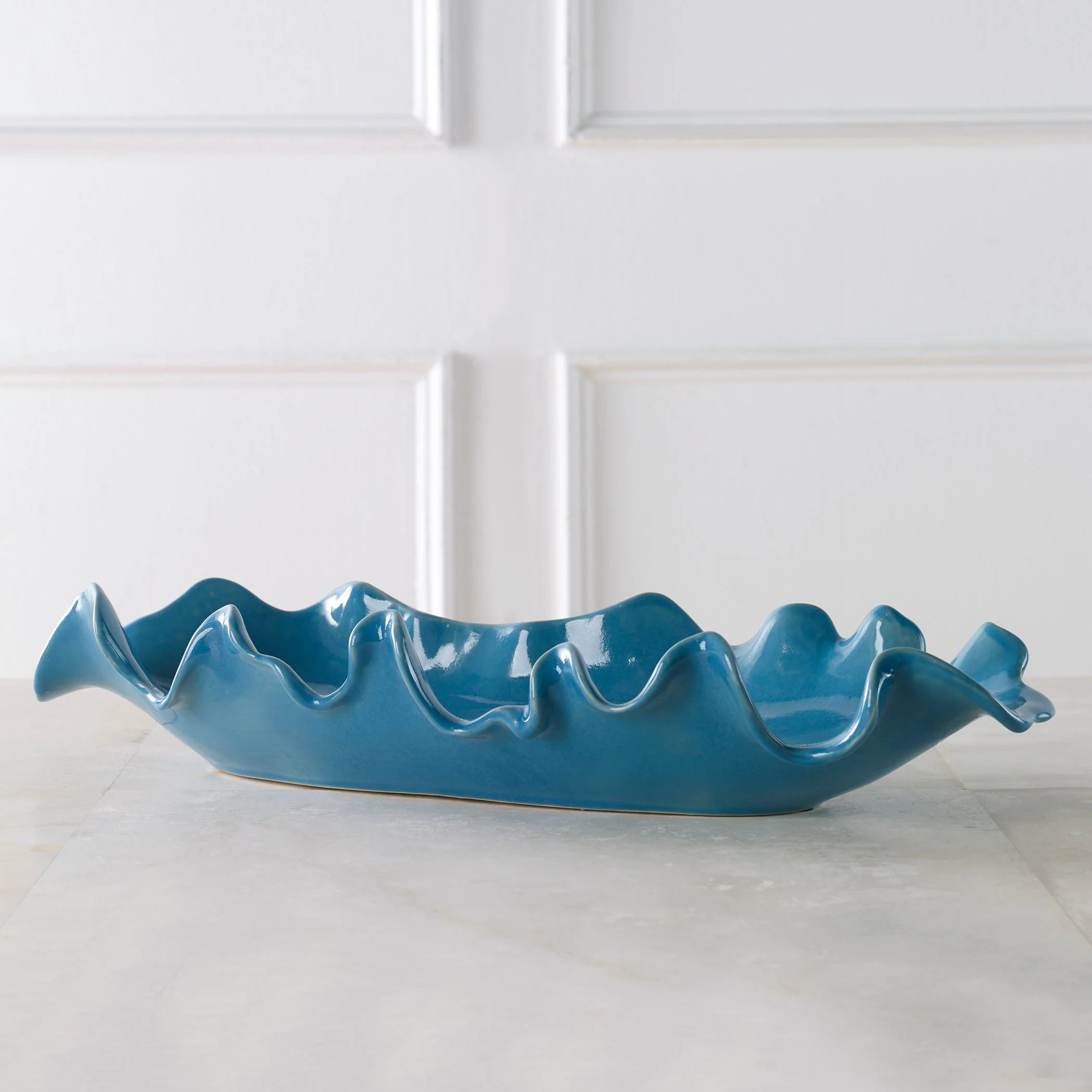 Ruffled Feathers Bowl, Blue - Image 3