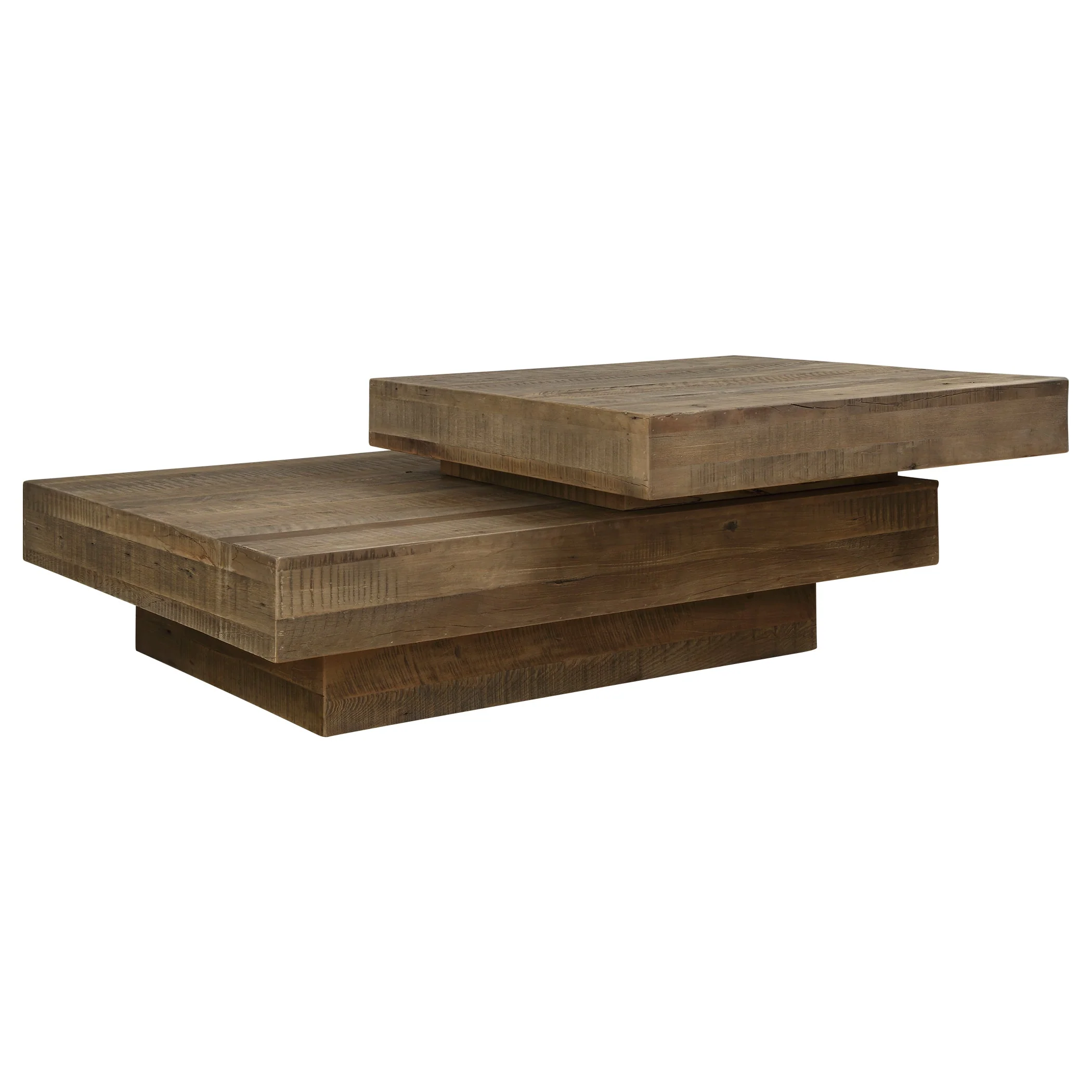 Rustic Planes Modern Coffee Table - Image 4
