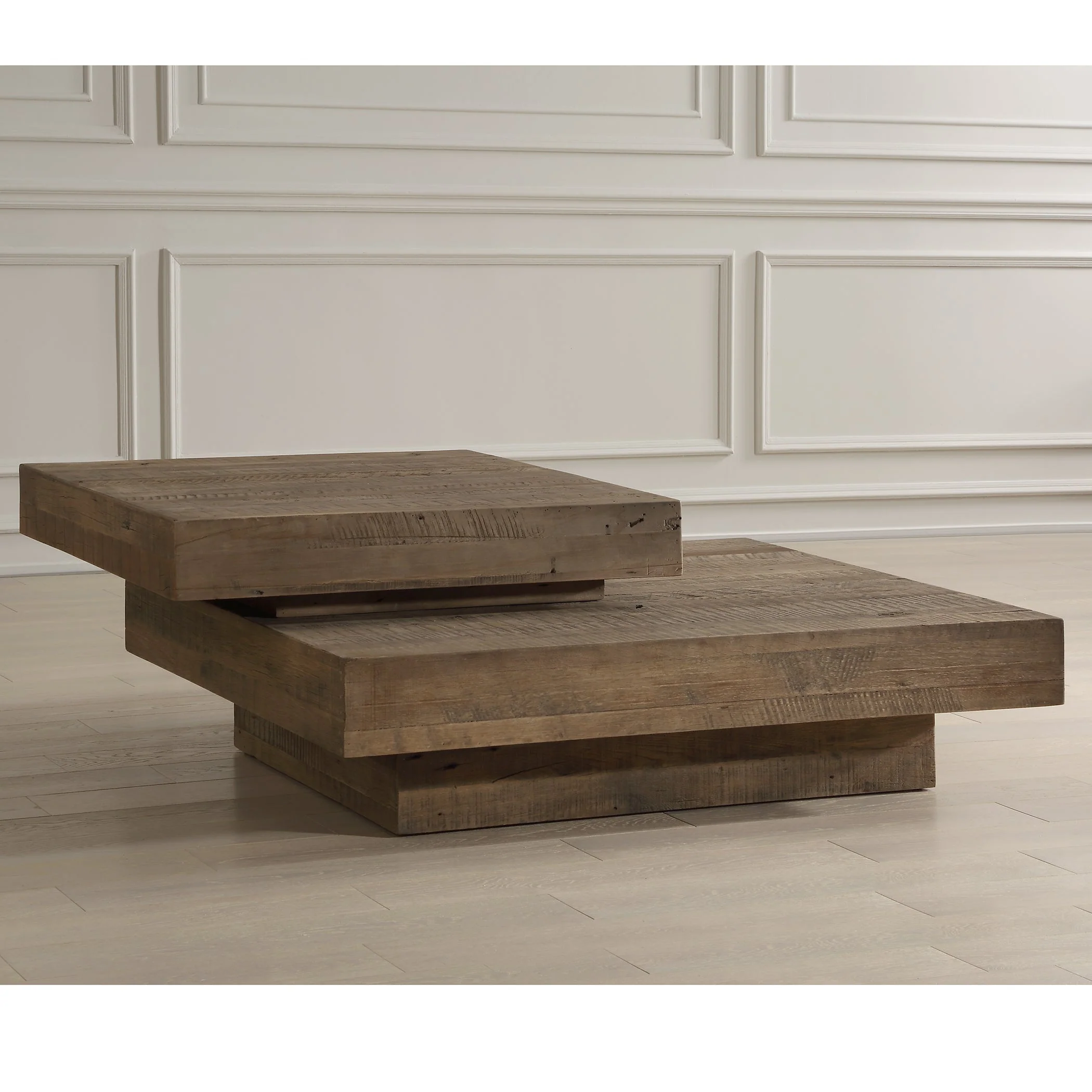 Rustic Planes Modern Coffee Table - Image 6