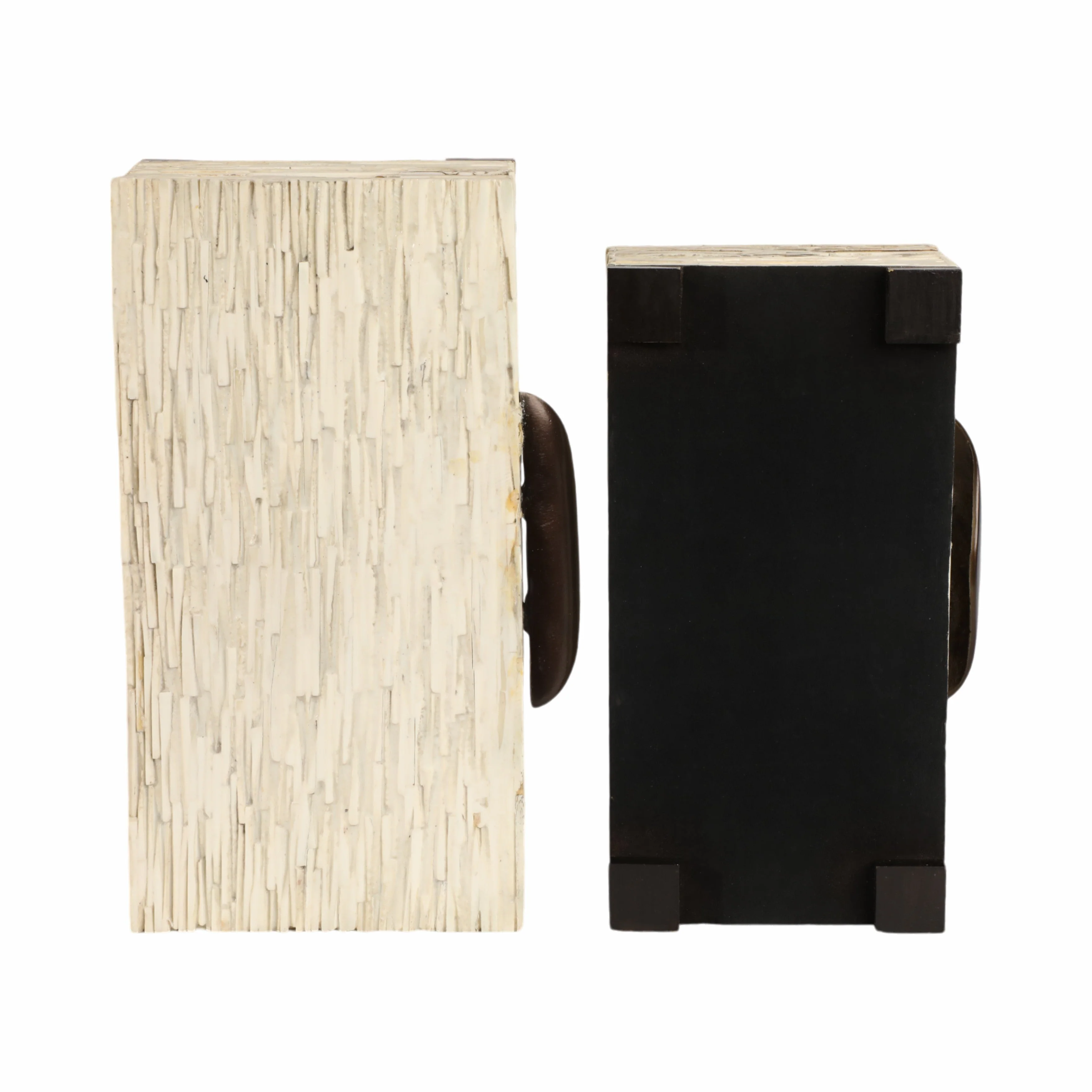 S/2 14/16" Hadwin Resin Cream Boxes - Image 8