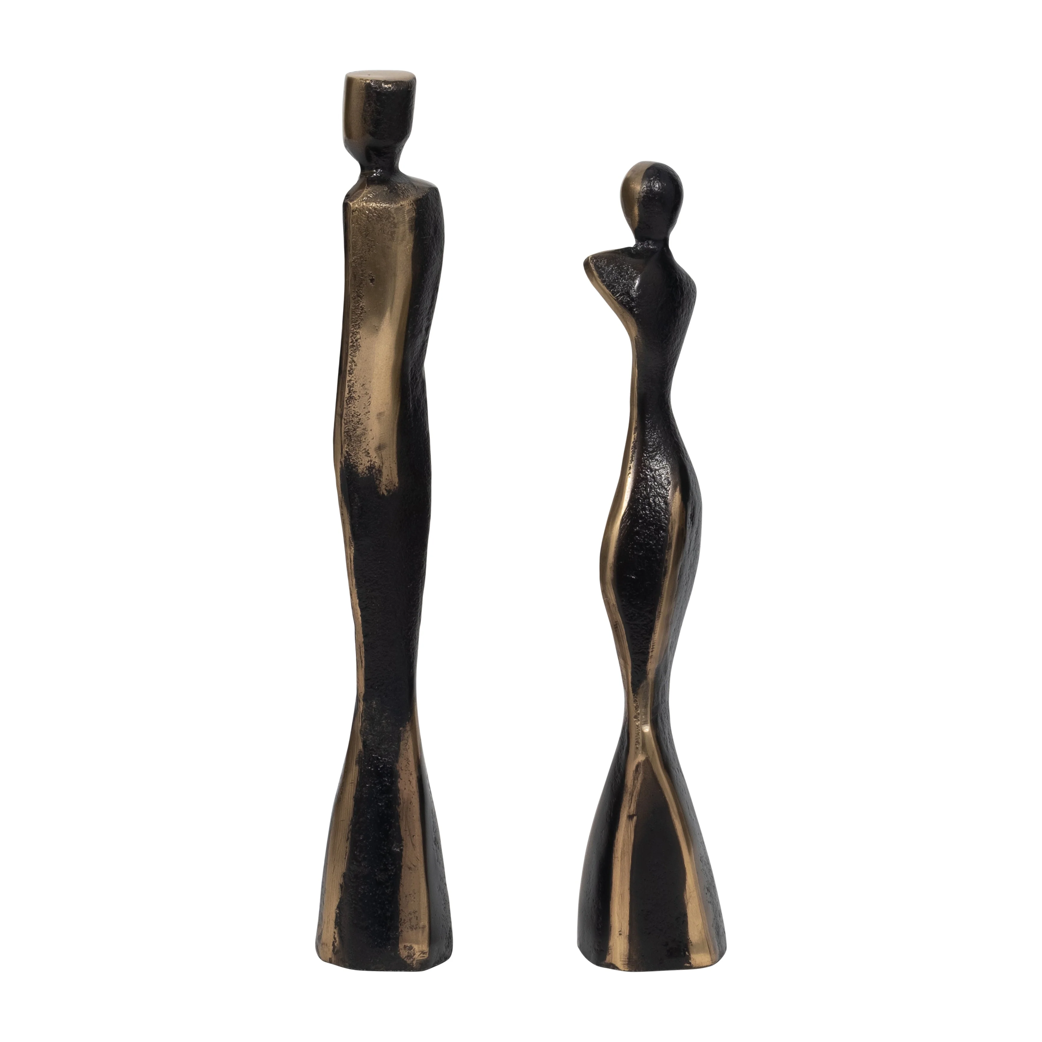 S/2 14/16" Torren Couple Statuary, Bronze - Image 2