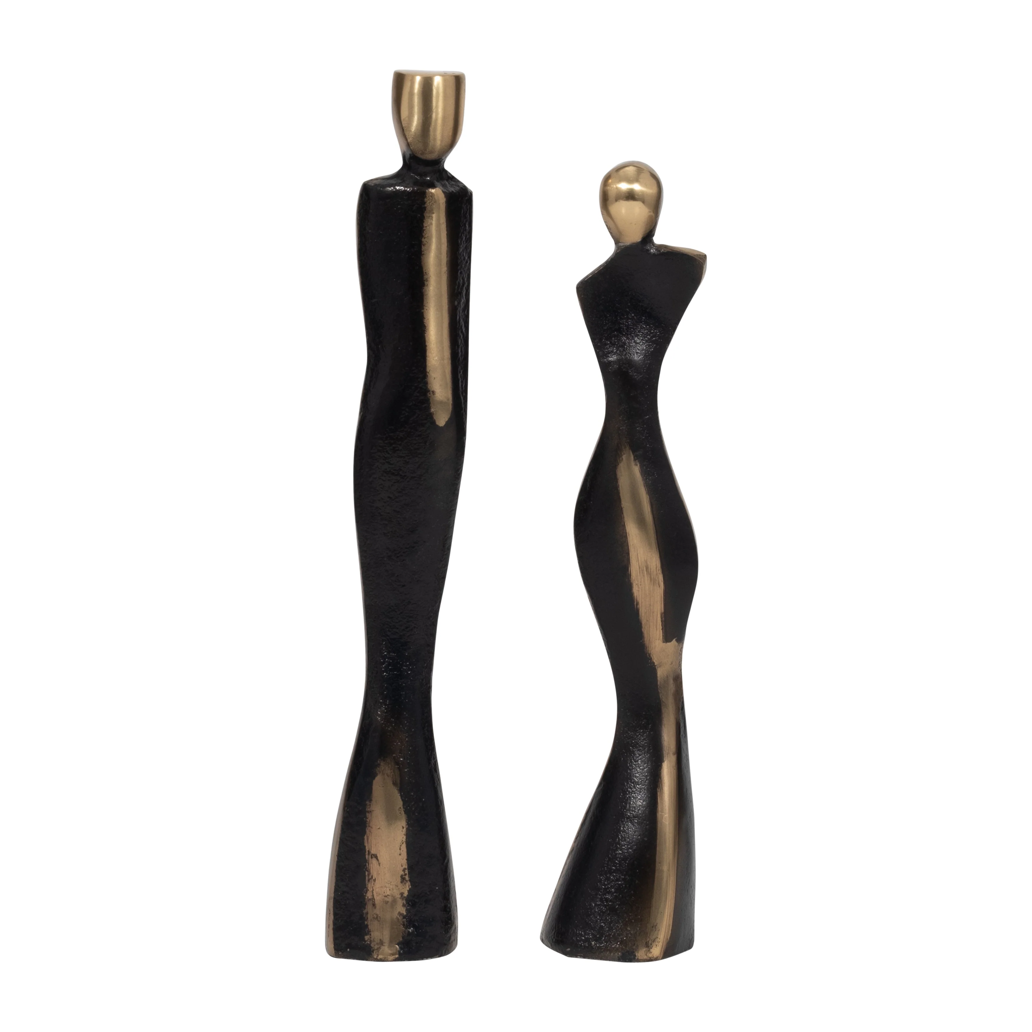 S/2 14/16" Torren Couple Statuary, Bronze - Image 4